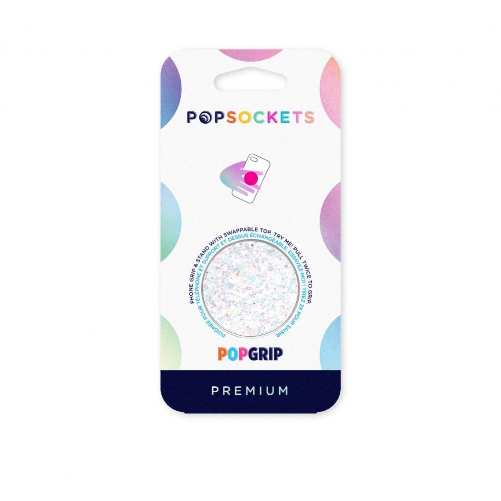 PopGrip Mobilholder / stativ med avtakbar topp, Sparkle Snow White