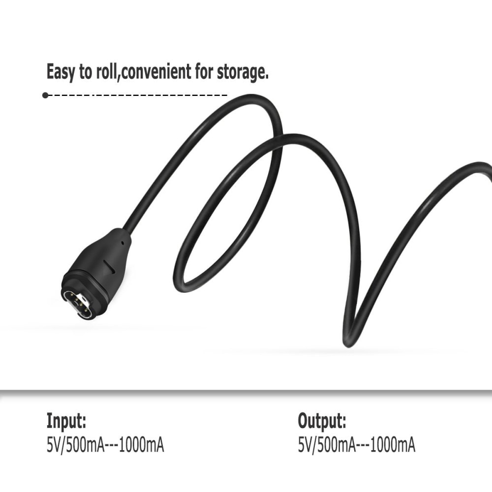 Garmin Venu 2s Ladekabel 1m, Svart