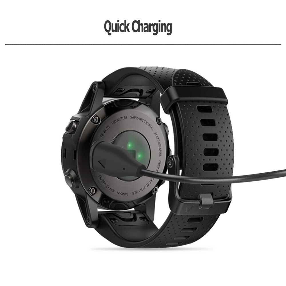 Garmin Fenix E 47mm Ladekabel 1m, Svart