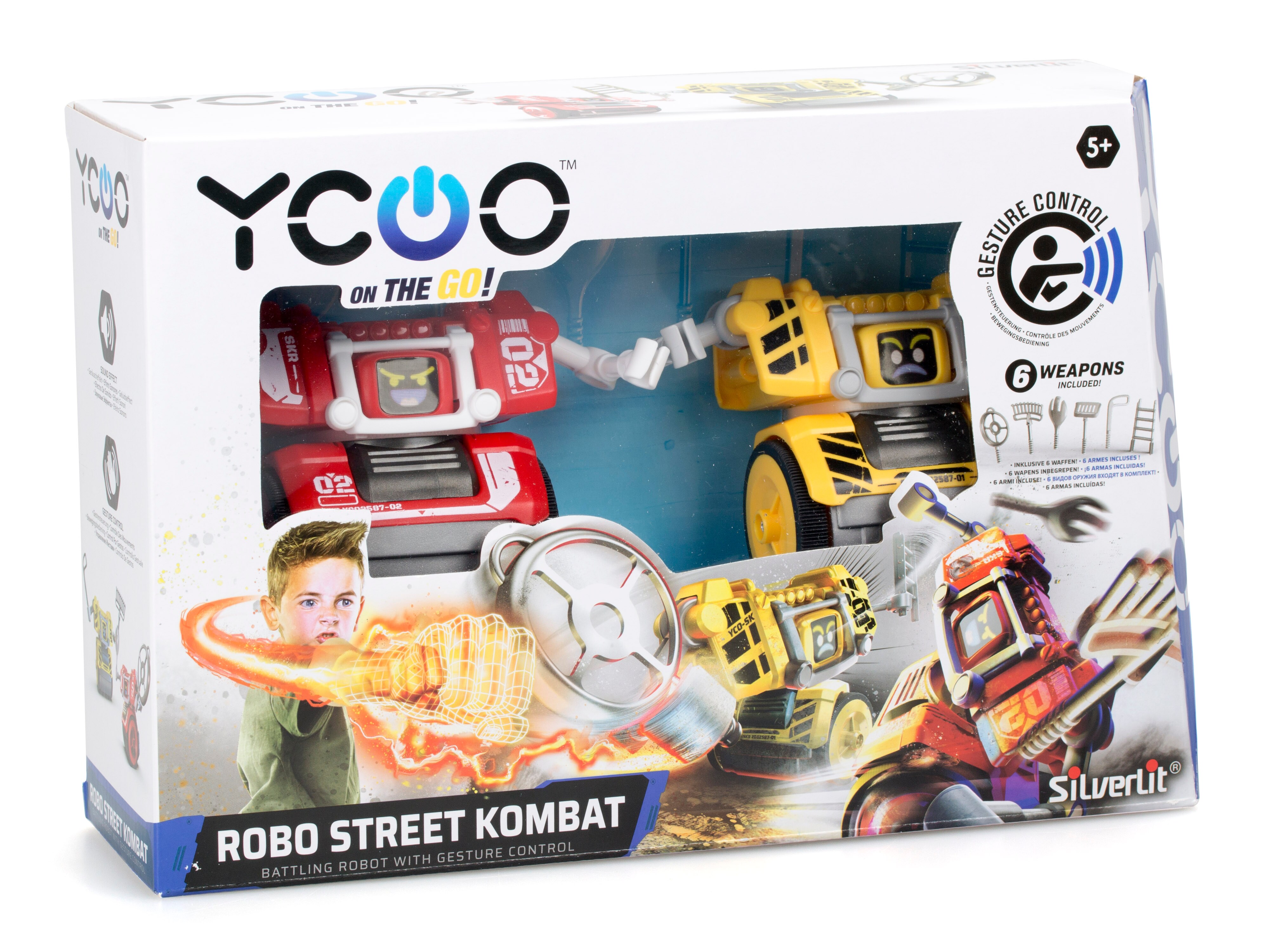 2-pakning Bevegelseskontrollerte roboter Street Kombat