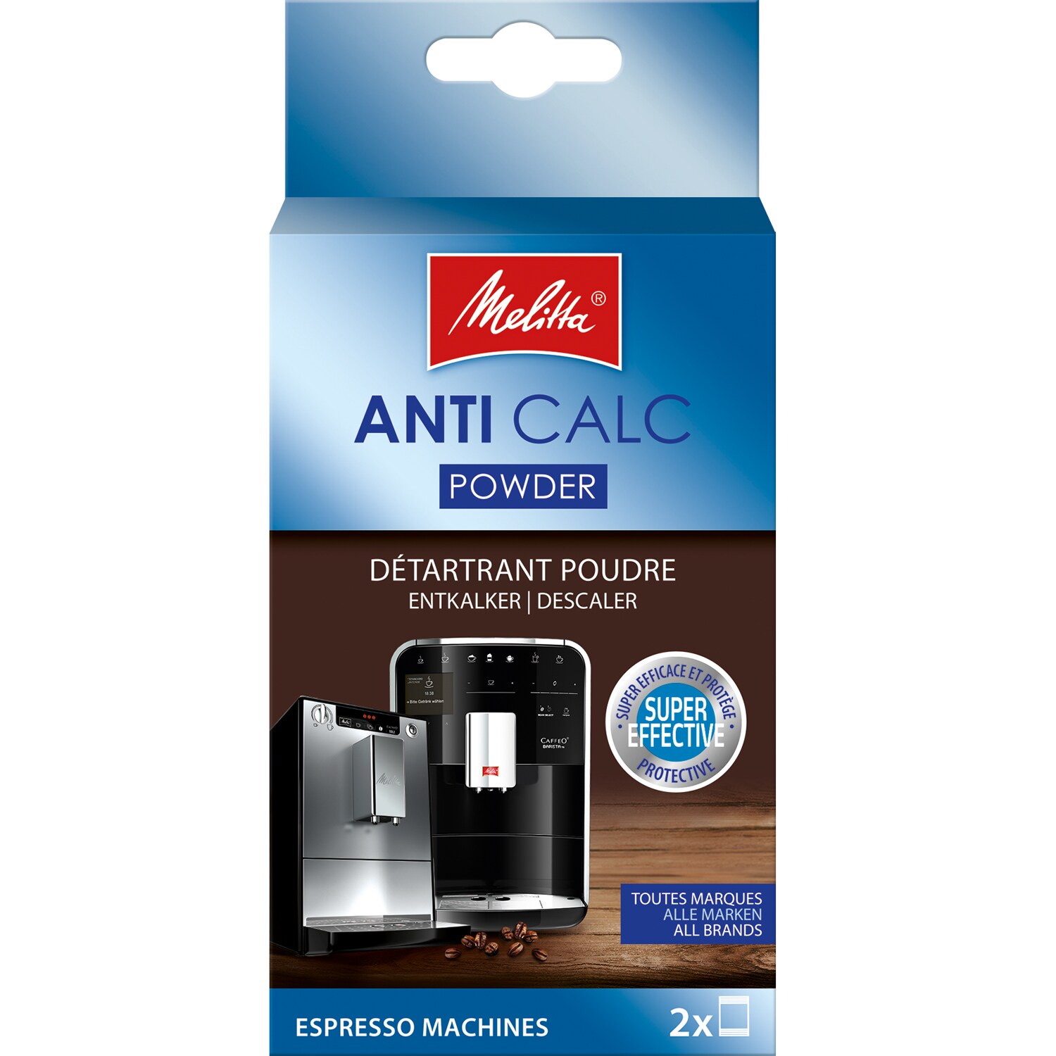 Avkalkningspulver for espressomaskin (2-pack)