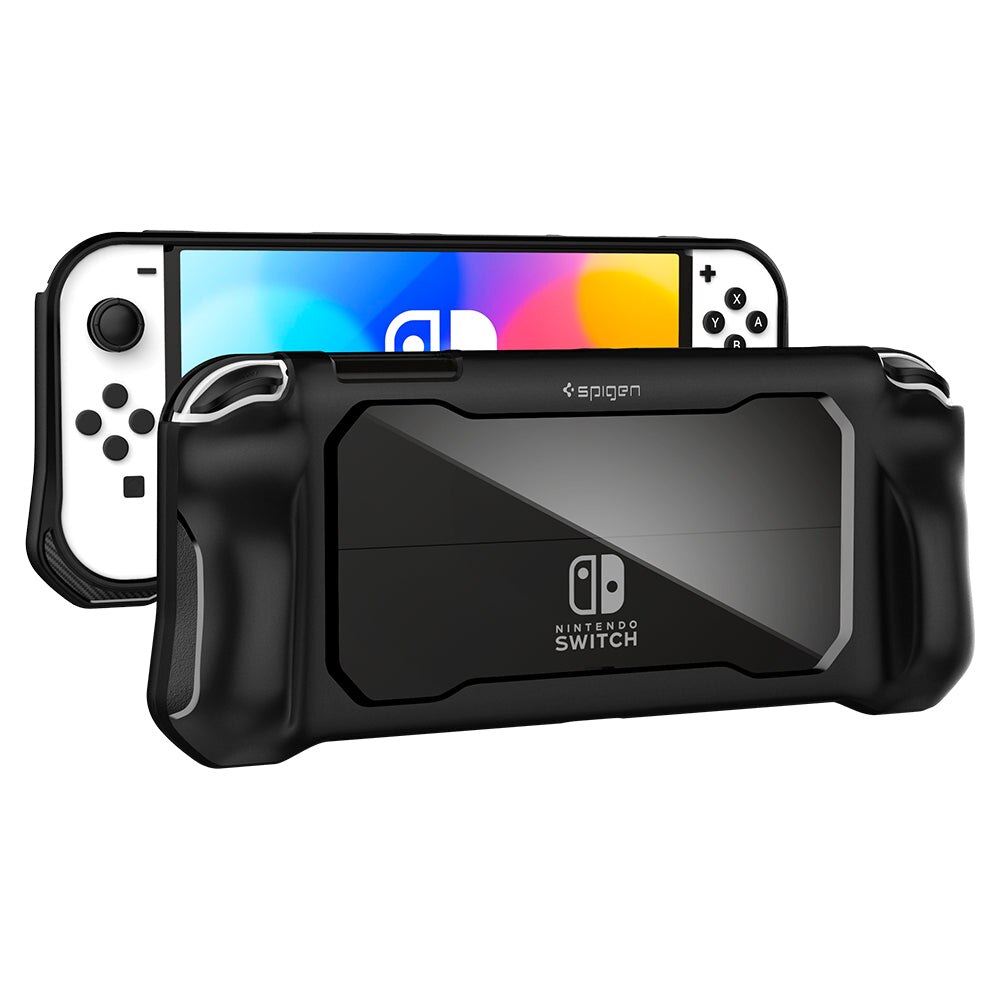 Nintendo Switch OLED Rugged Armor-deksel, Svart