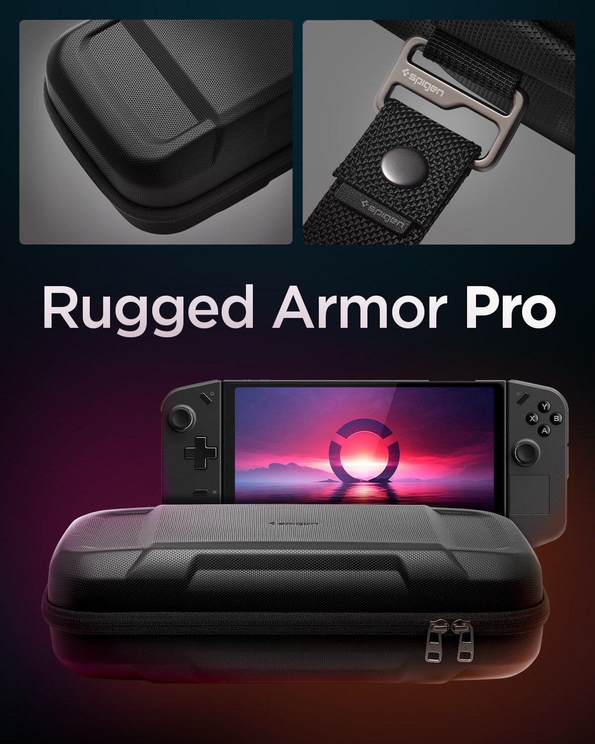 Lenovo Legion Go Rugged Armor Pro Etui, Svart