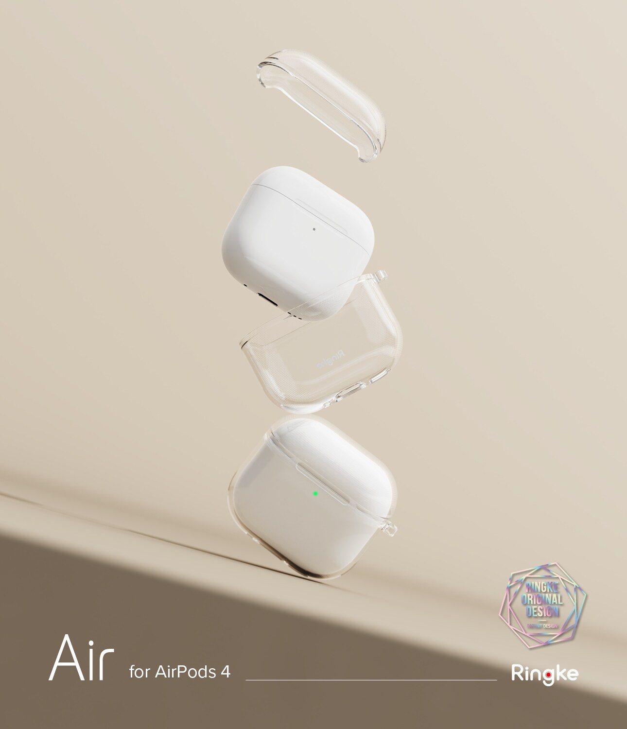 Apple AirPods 4 Air Deksel, Clear