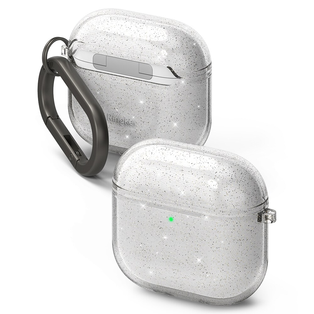 Apple AirPods 4 Air Deksel, Glitter Clear