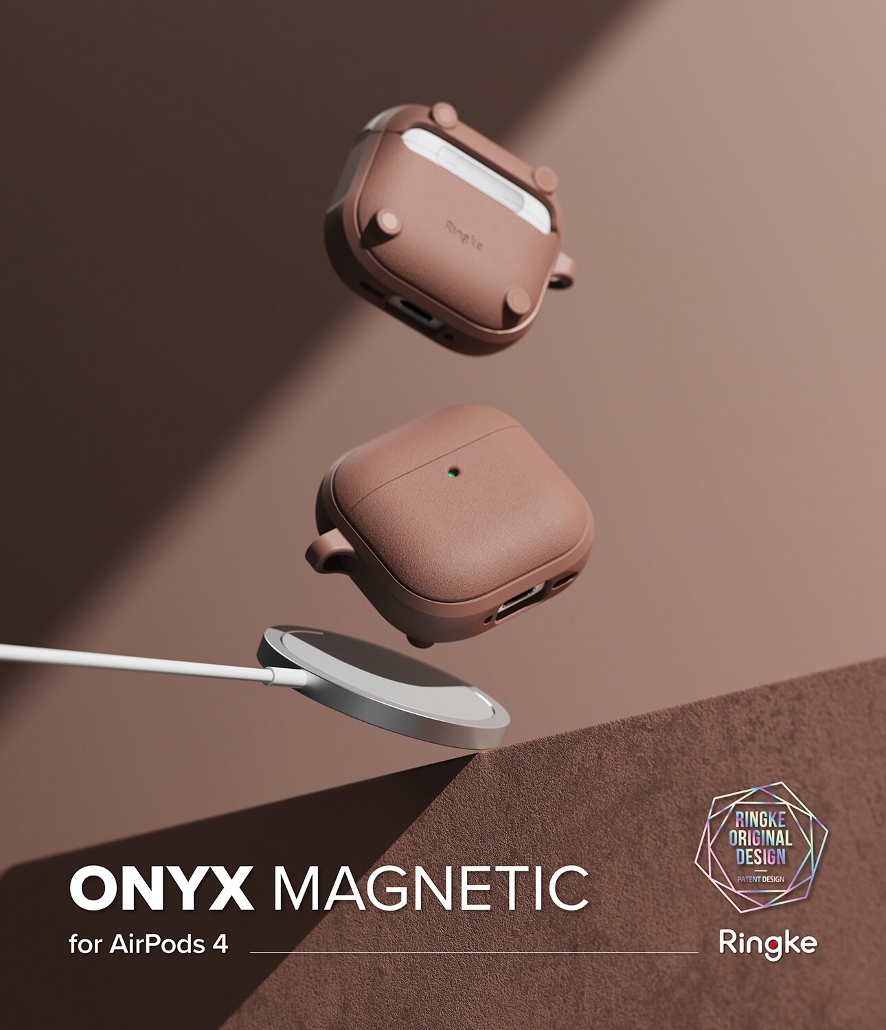 Apple AirPods 4 Onyx MagSafe-deksel, Constant Coral