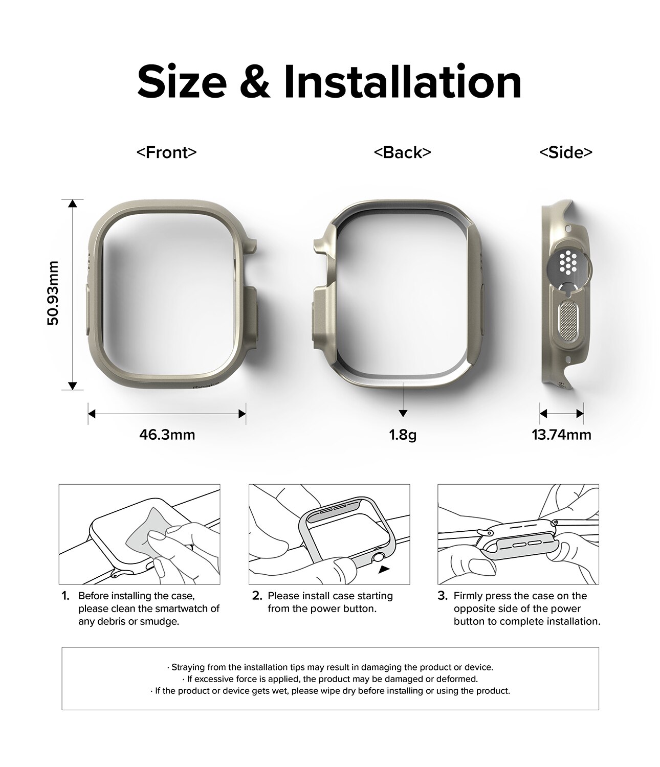 Apple Watch Ultra 49mm 2nd Gen Tynt deksel (2-pakning), Flerfarget/mønster