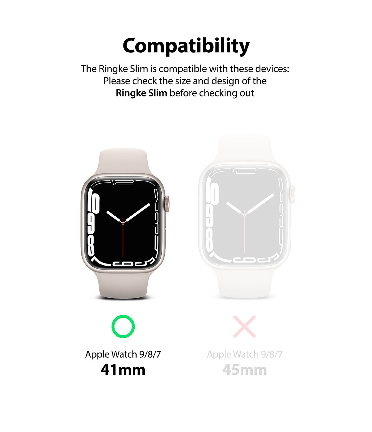 Apple Watch Series 9 41mm Tynt deksel (2-pakning), Flerfarget/mønster