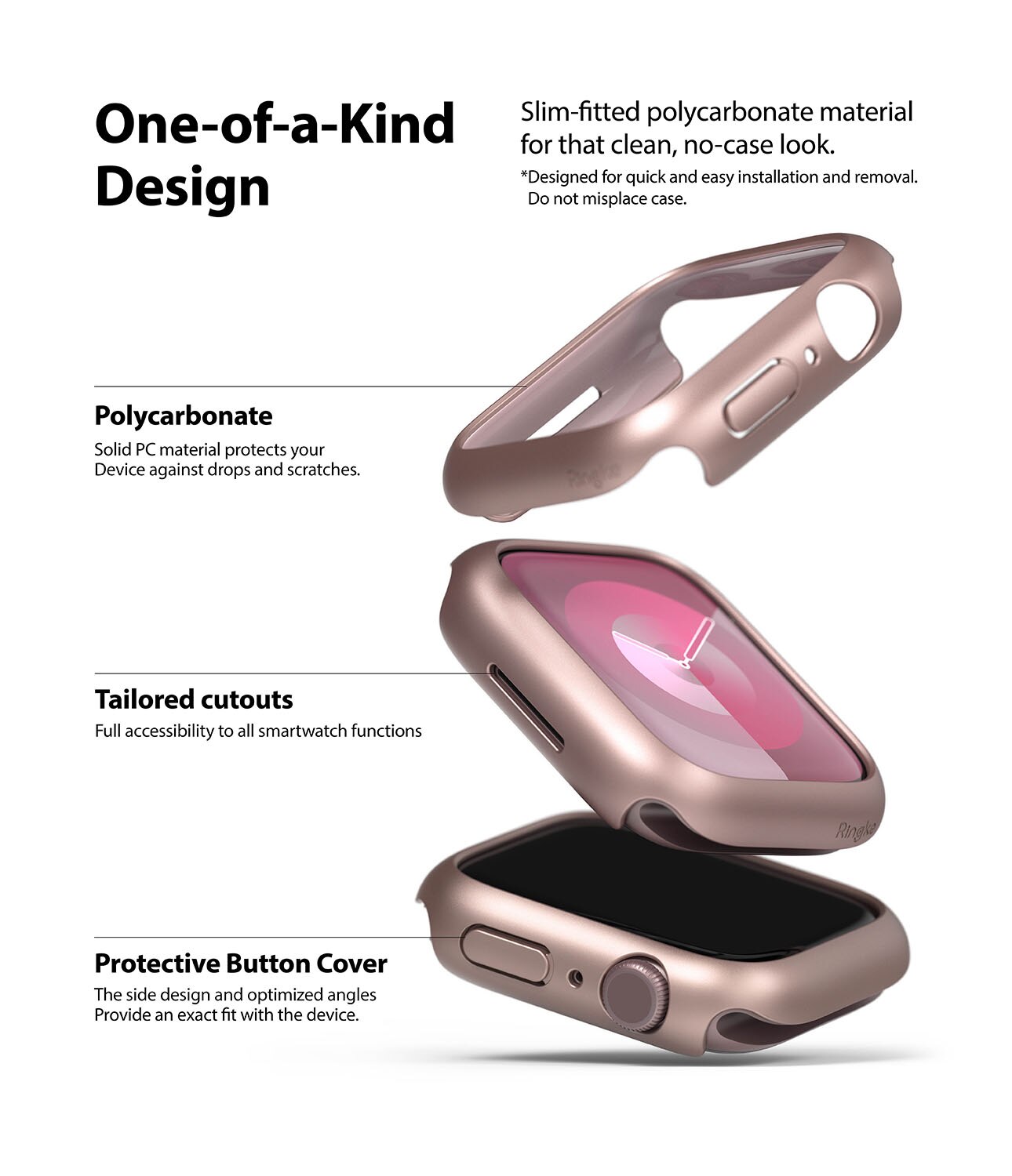 Apple Watch Series 8 41mm Tynt deksel (2-pakning), Flerfarget/mønster