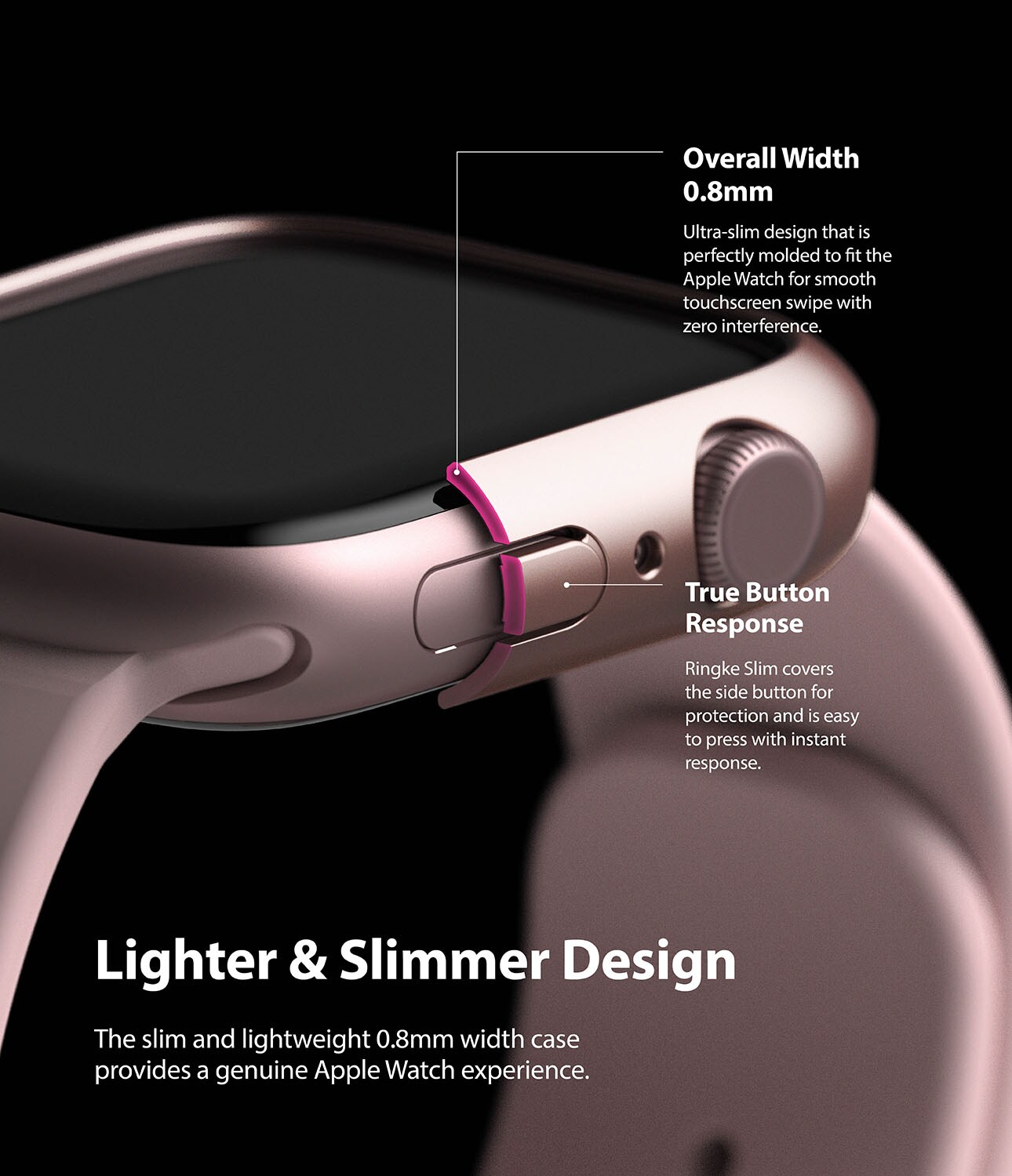 Apple Watch Series 9 41mm Tynt deksel (2-pakning), Flerfarget/mønster