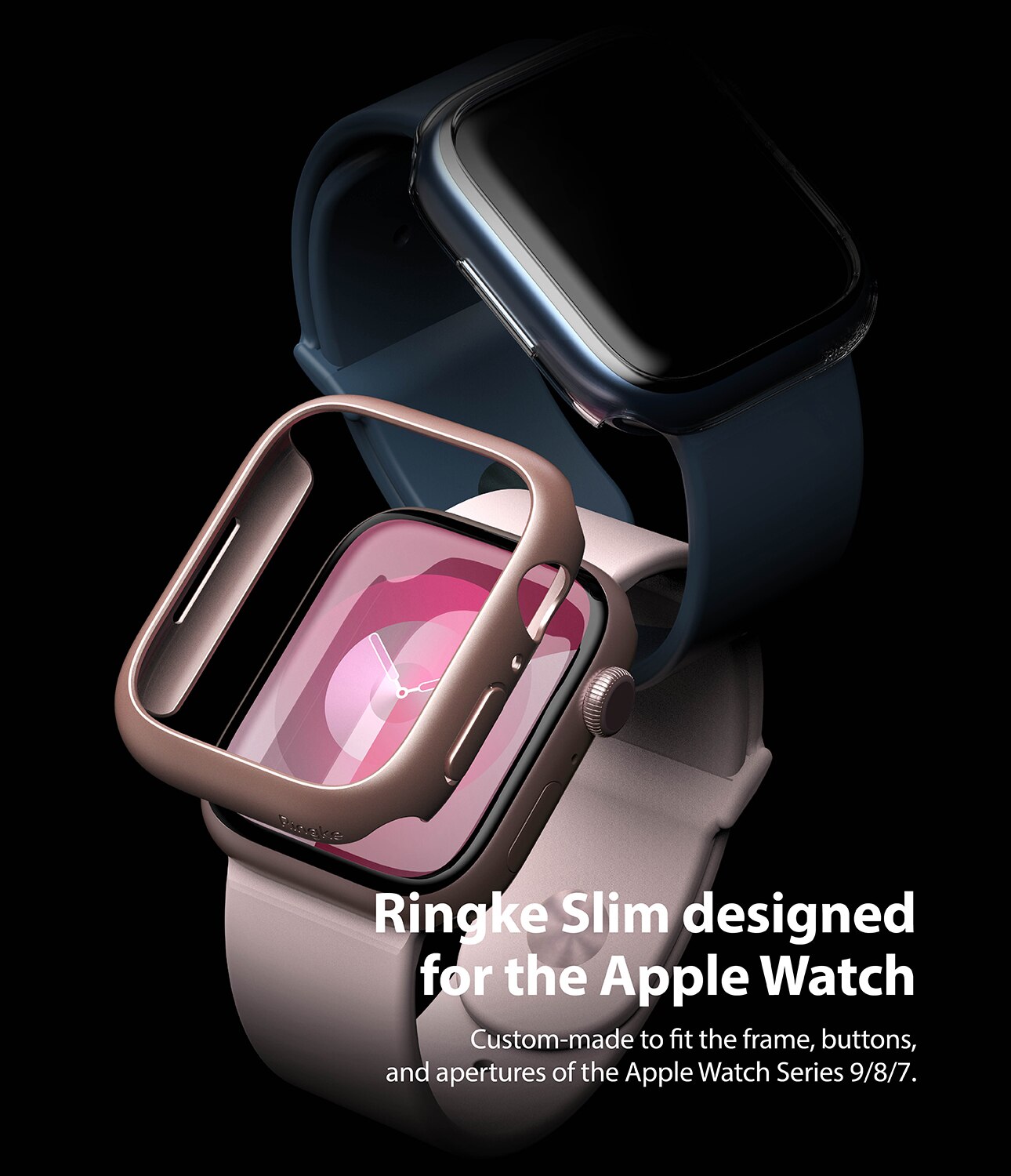 Apple Watch Series 8 45mm Tynt deksel (2-pakning), Flerfarget/mønster