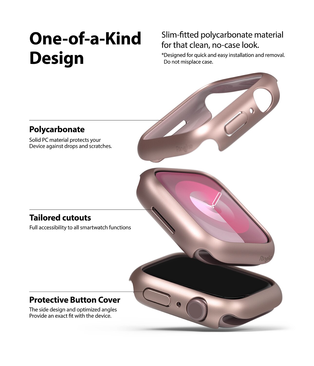 Apple Watch Series 8 45mm Tynt deksel (2-pakning), Flerfarget/mønster