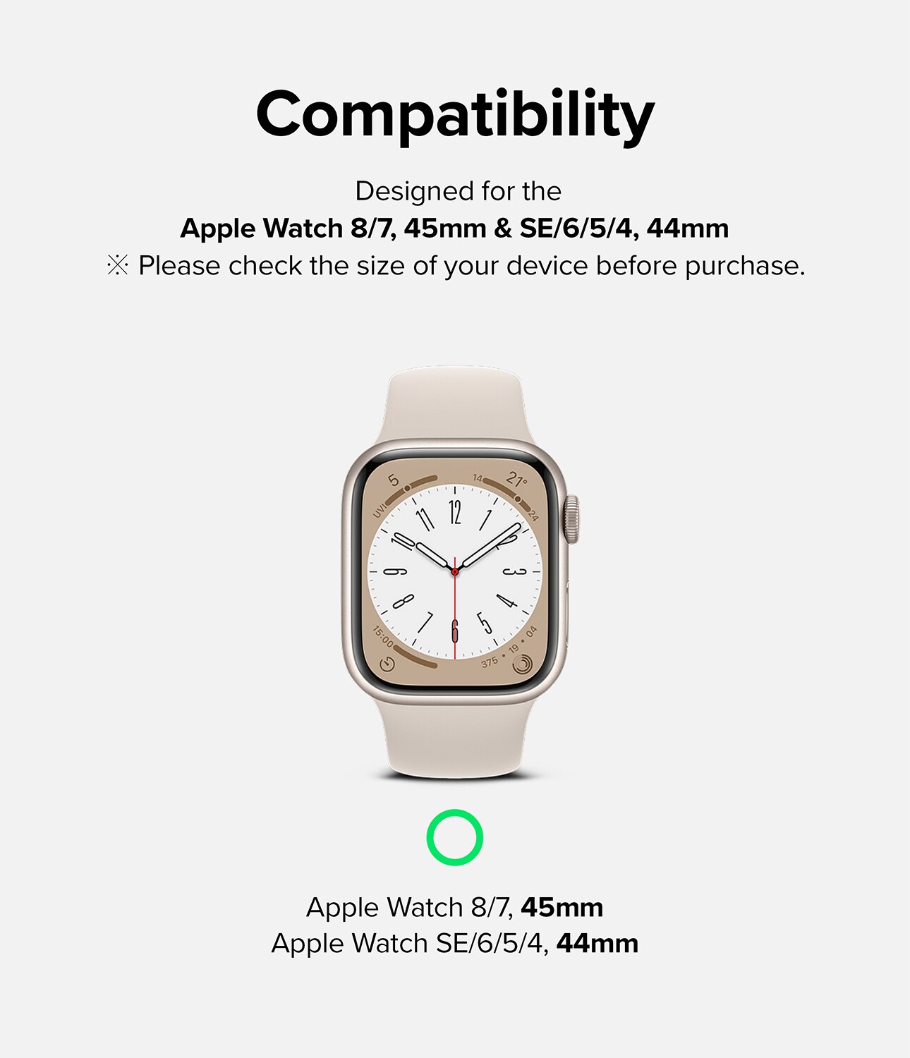 Apple Watch Series 7 45mm Skjermbeskytter beskyttelsesfilm - Dual Easy (3-pakning)