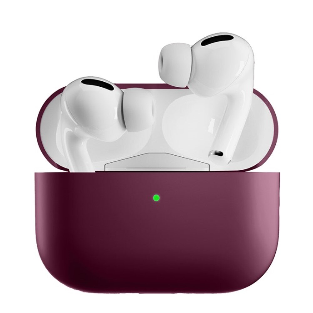 Apple AirPods Pro 2 Tynt silikon-deksel, Mørk rød