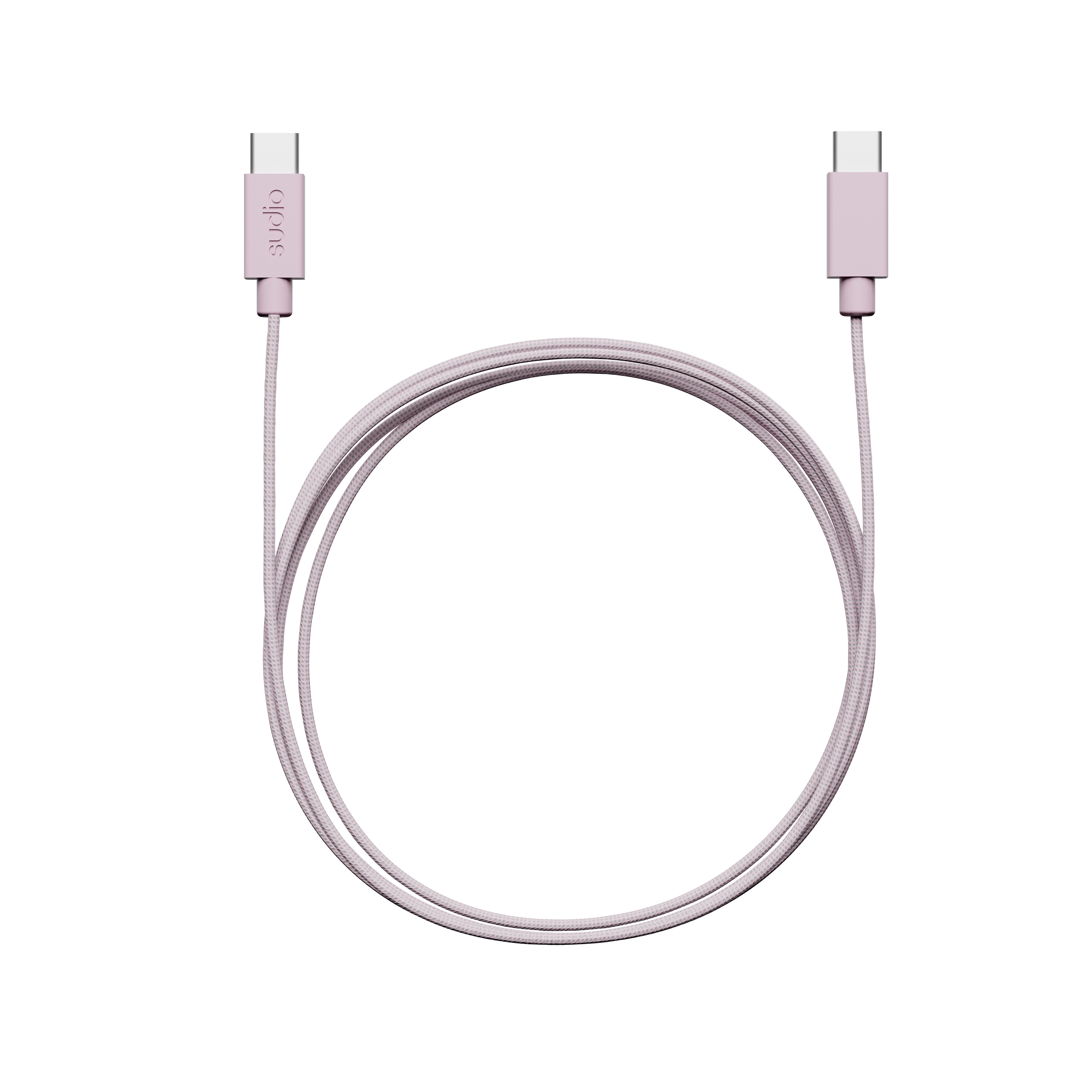 C1 Ladekabel USB-C til USB-C 1.8 m, Rosa