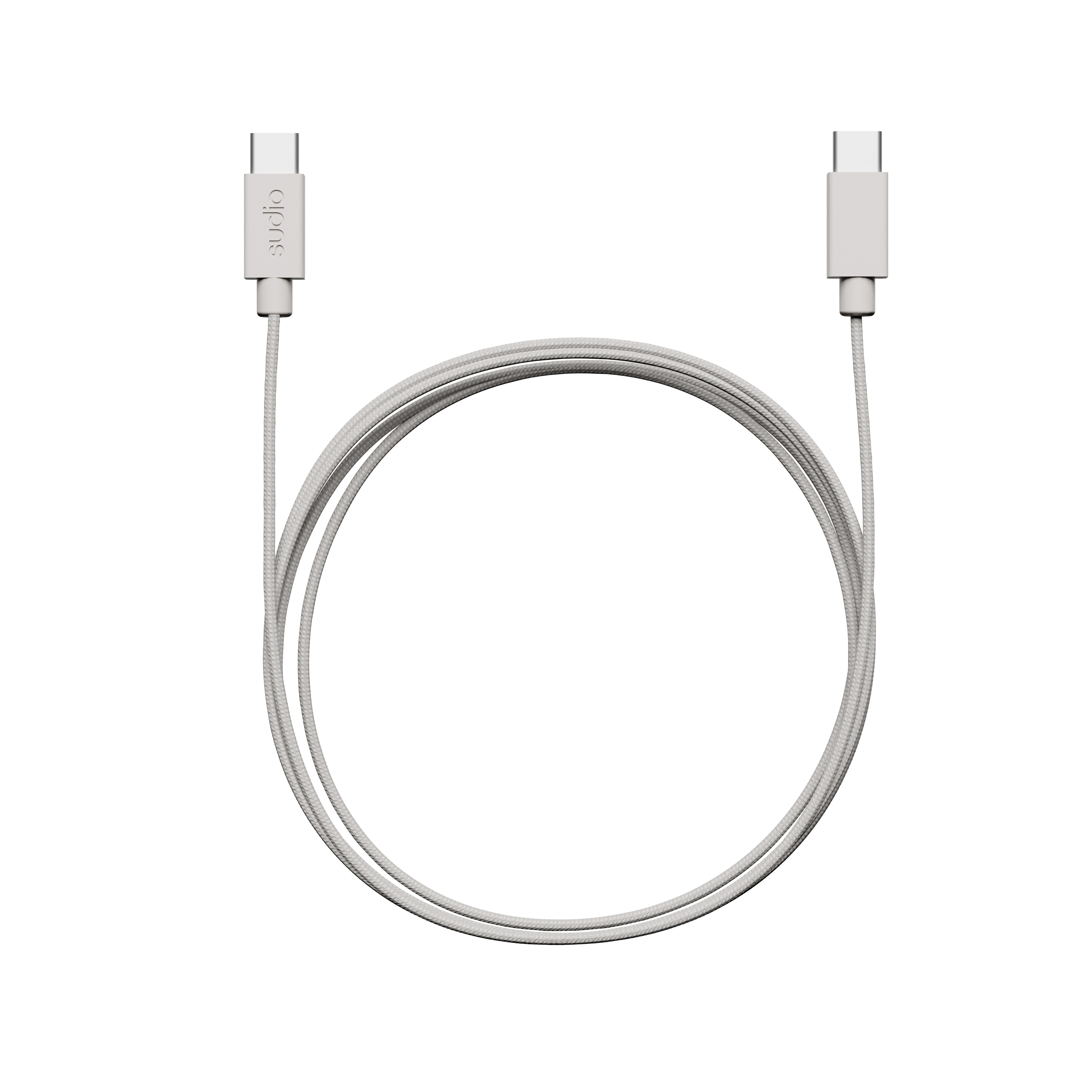 C1 Ladekabel USB-C til USB-C 1.8 m, Hvit