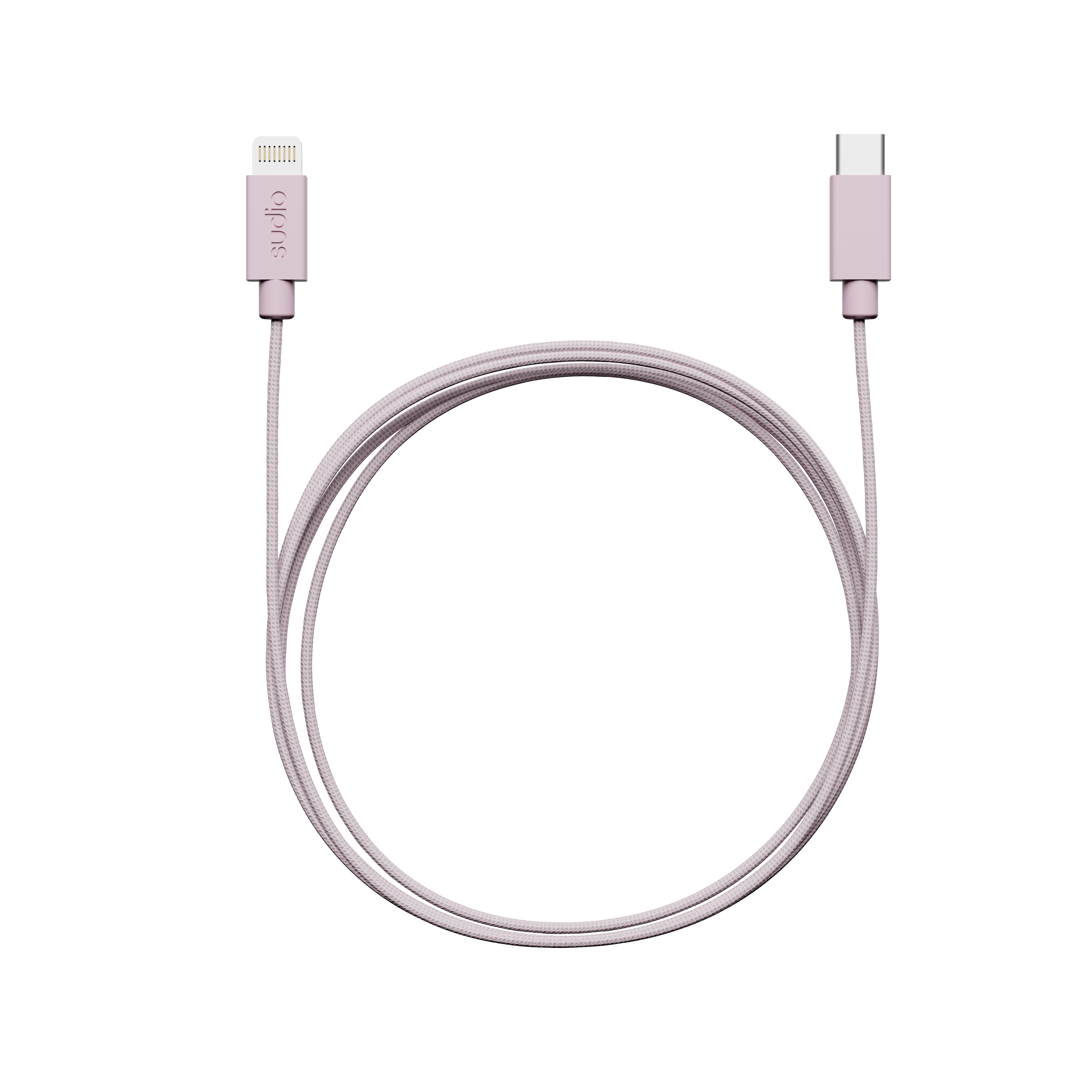 C1 Ladekabel USB-C til Lightning 1.8 m, Rosa