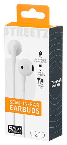 Ørepropper In-ear USB-C, hvit