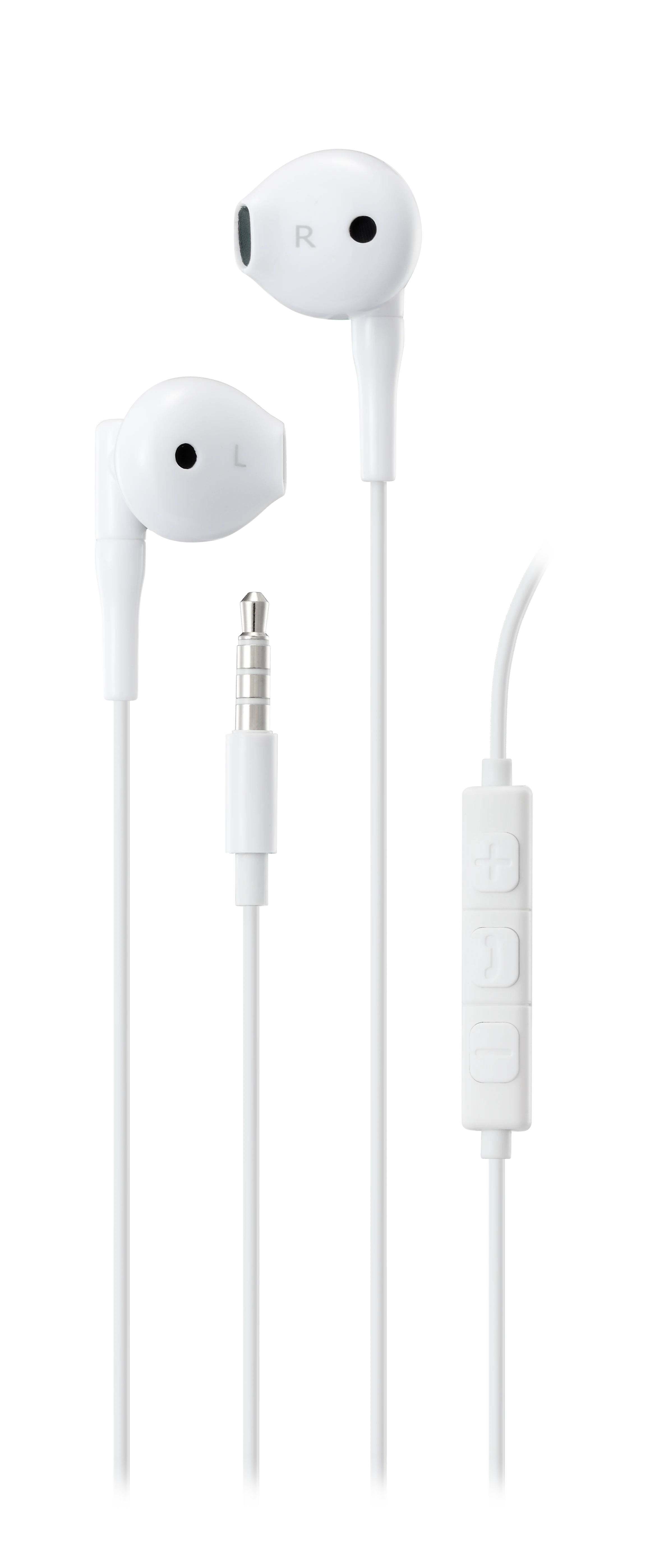 Ørepropper Semi-in-ear 3.5mm, Hvit