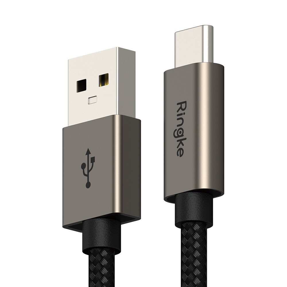 Hurtiglade-kabel USB-A til USB-C 0,5m, Svart