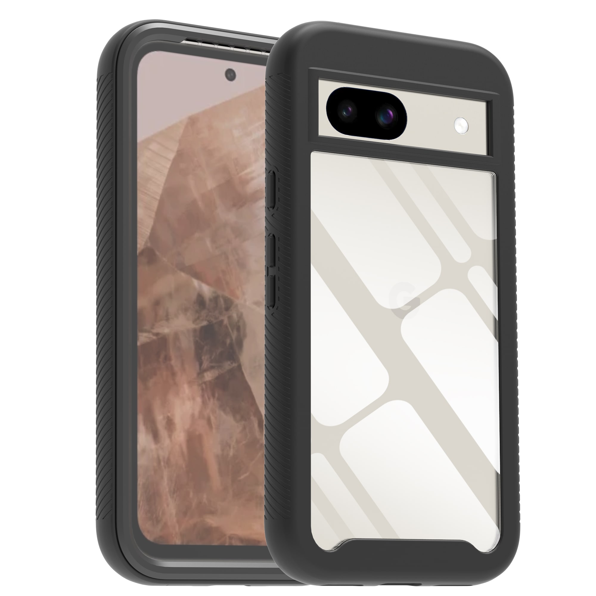 Google Pixel 8a Deksel Full Protection, Svart