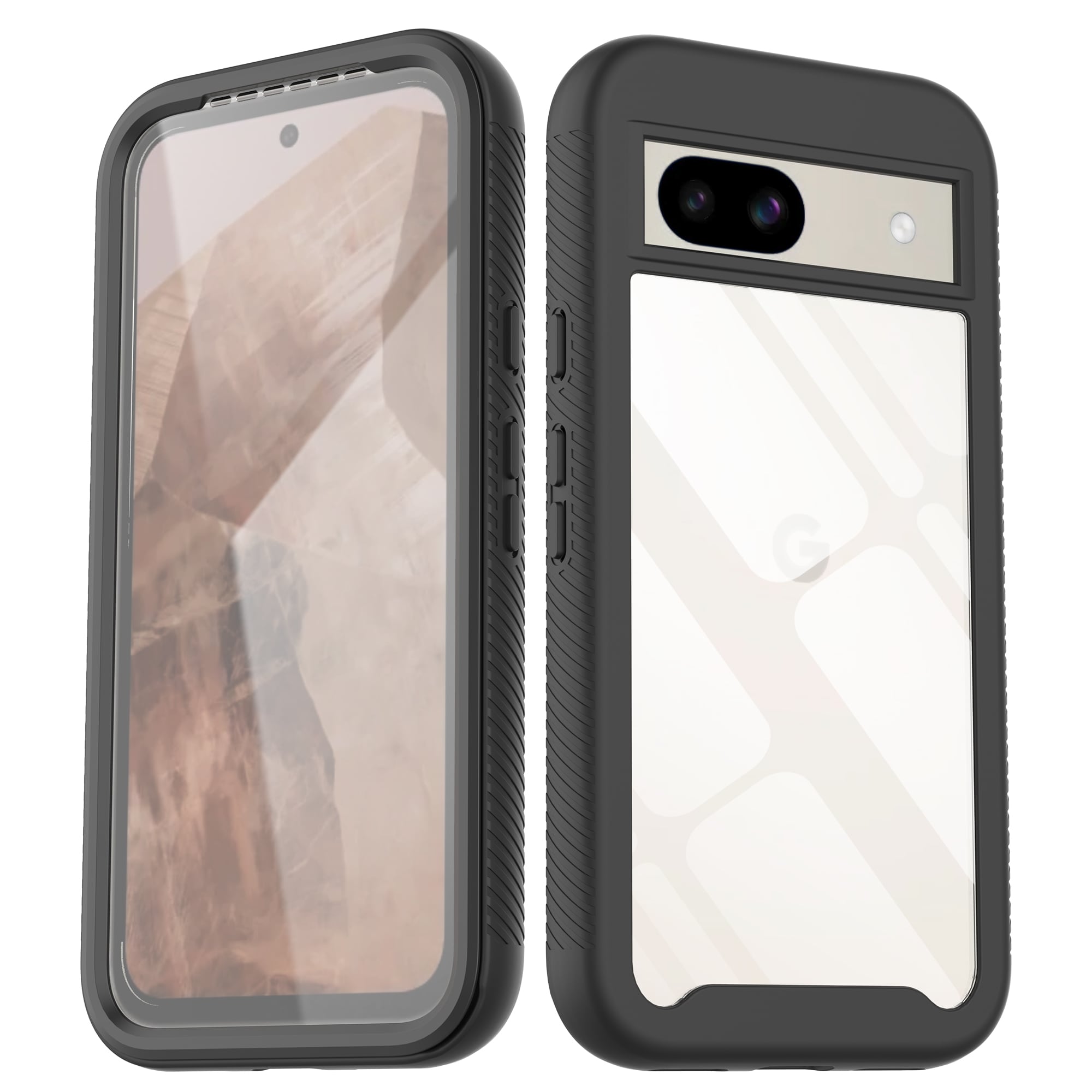 Google Pixel 8a Deksel Full Protection, Svart