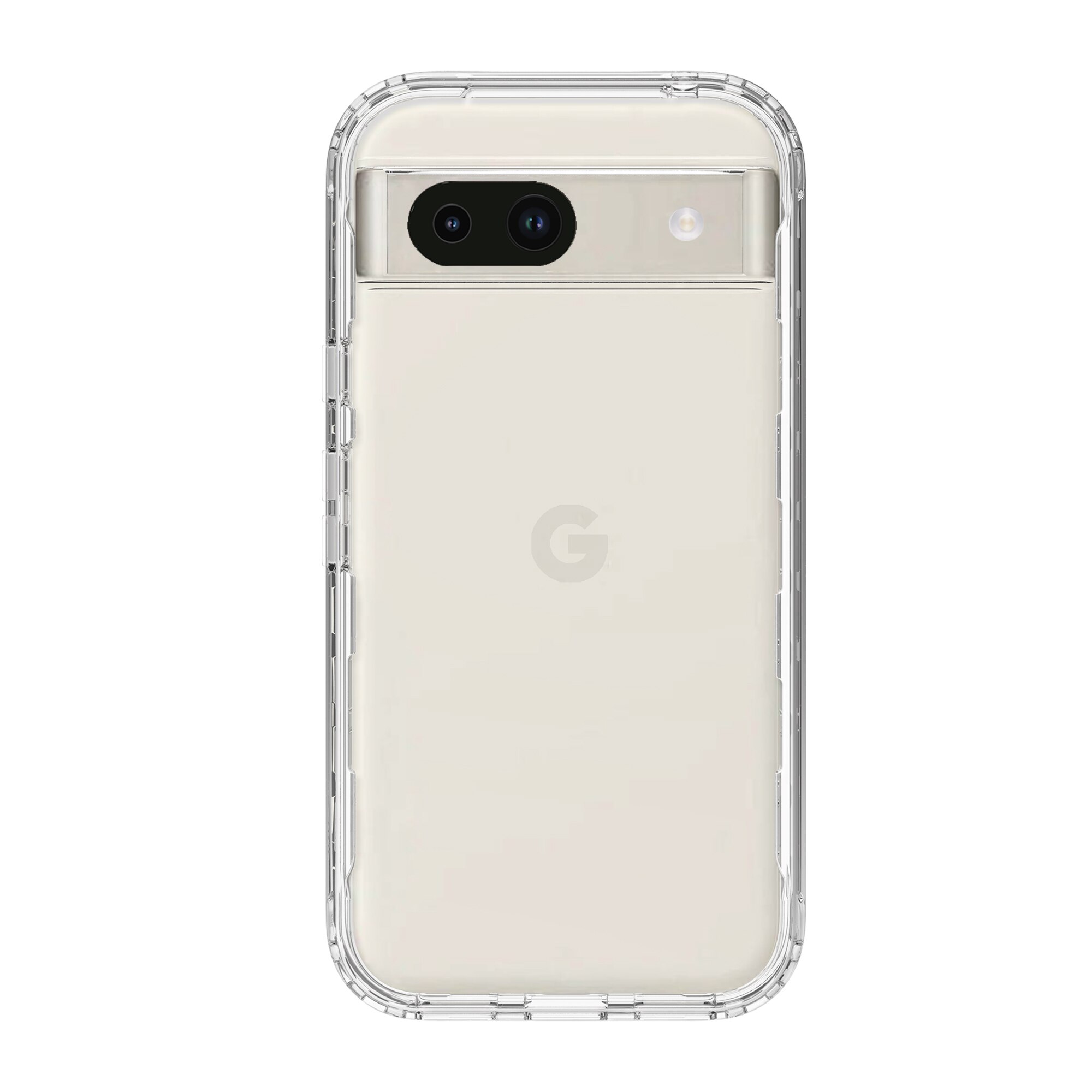 Google Pixel 8a Deksel Full Protection, Gjennomsiktig