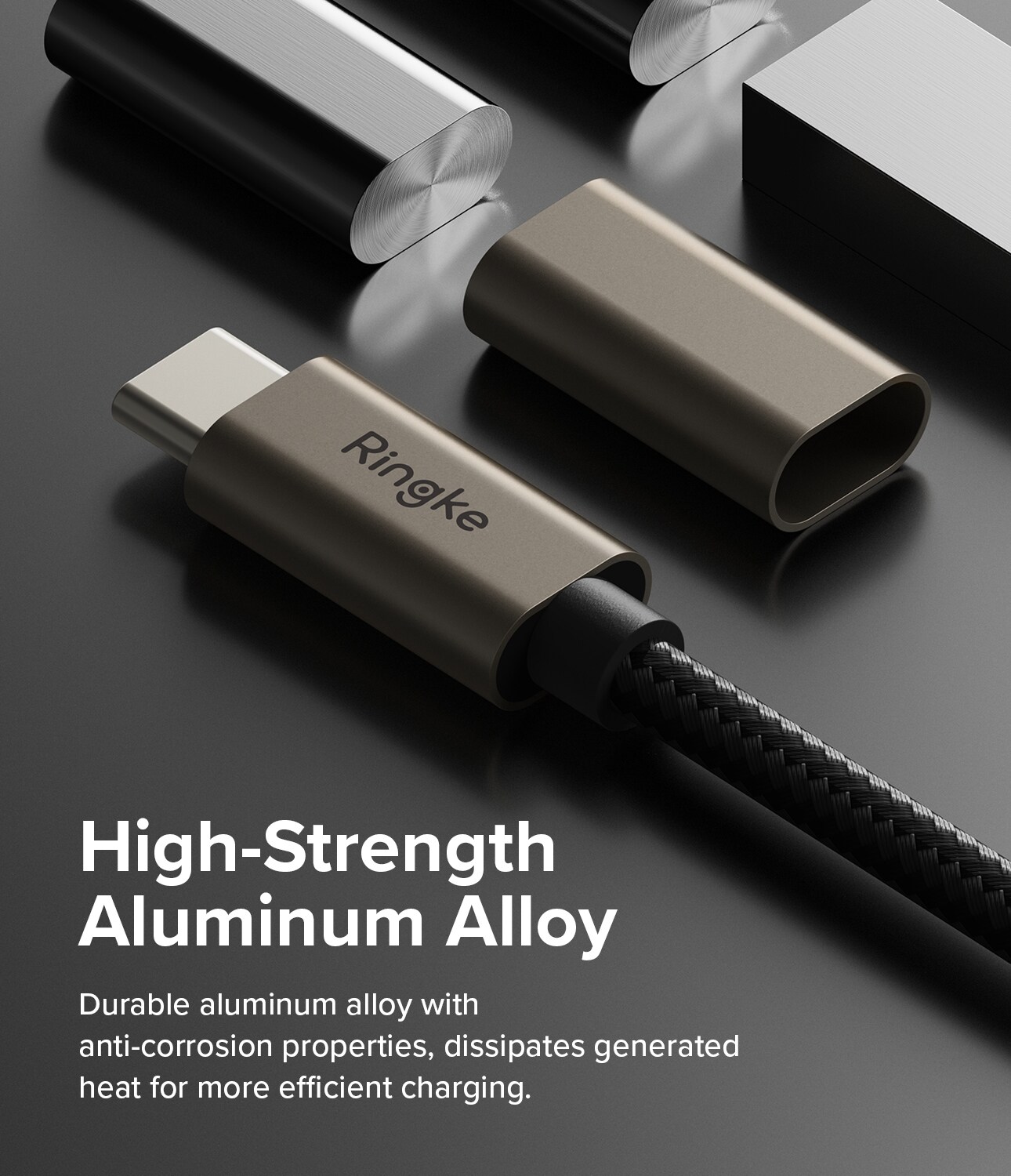 Hurtiglade-kabel USB-C til USB-C 1m, Svart