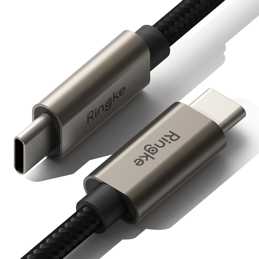 Hurtiglade-kabel USB-C til USB-C 1m, Svart