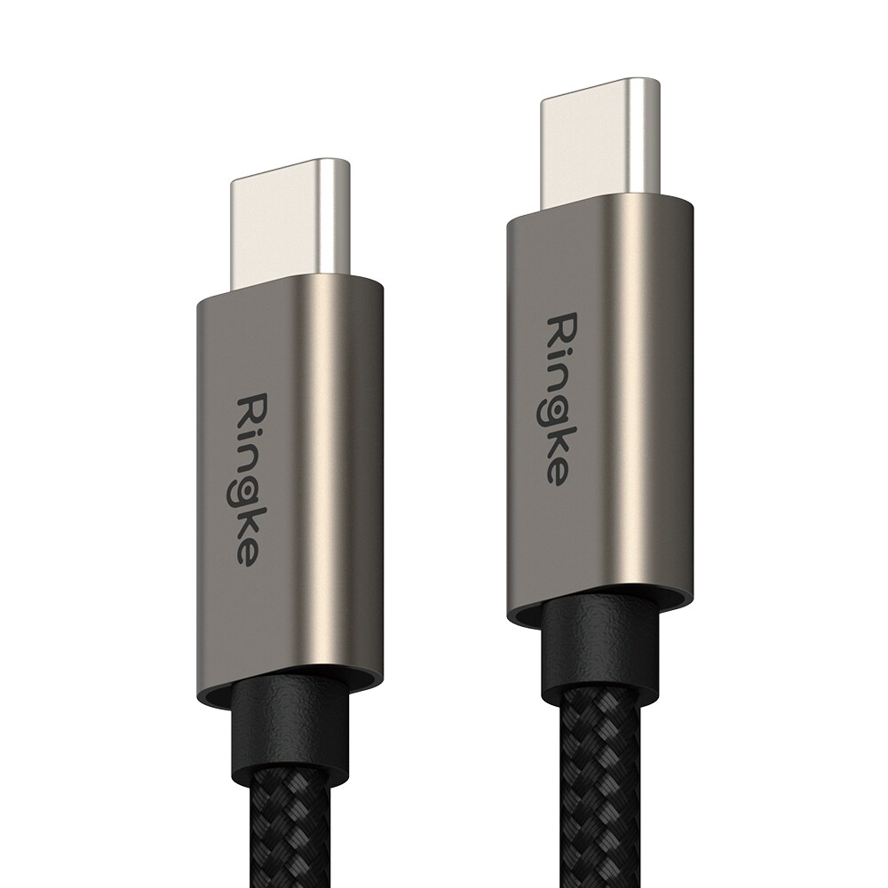 Hurtiglade-kabel USB-C til USB-C 1m, Svart