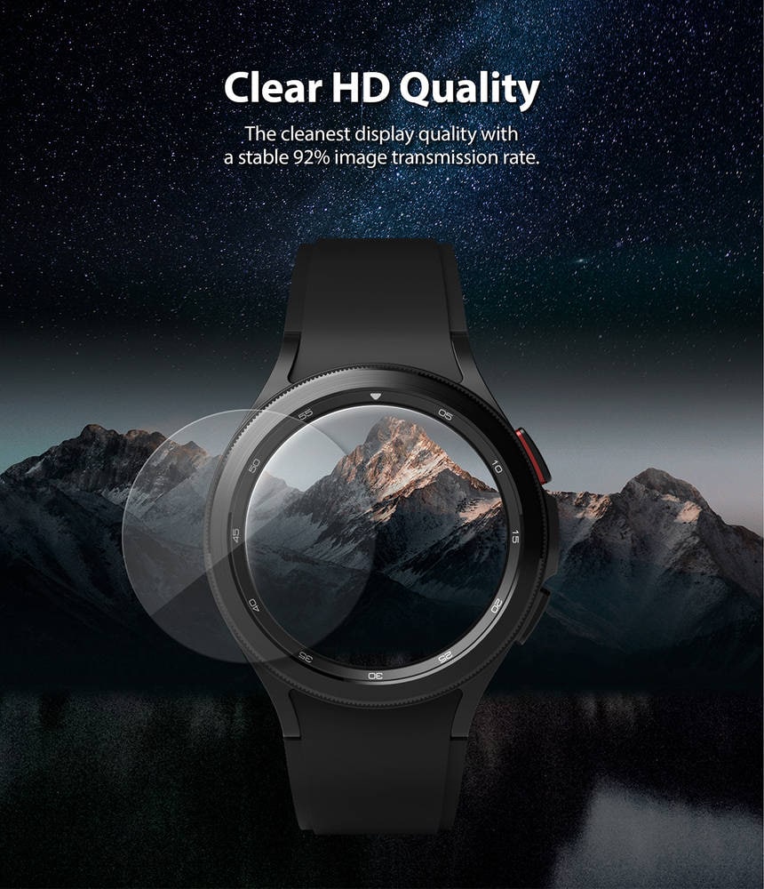 Samsung Galaxy Watch 4 Classic 46mm Skjermbeskytter i glass (4-pakning)