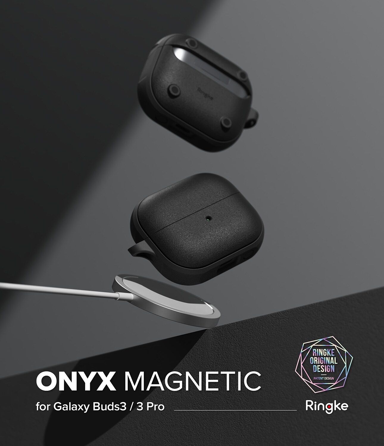 Samsung Galaxy Buds 3 Pro Onyx MagSafe-deksel, Svart