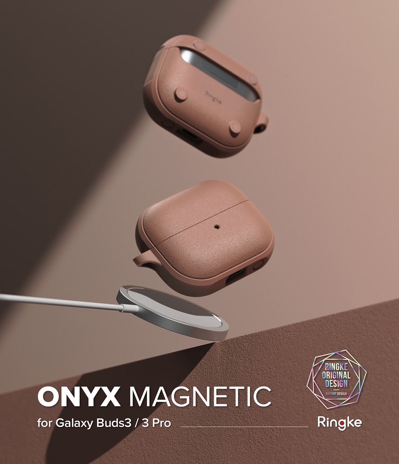 Samsung Galaxy Buds 3 Onyx MagSafe-deksel, Constant Coral