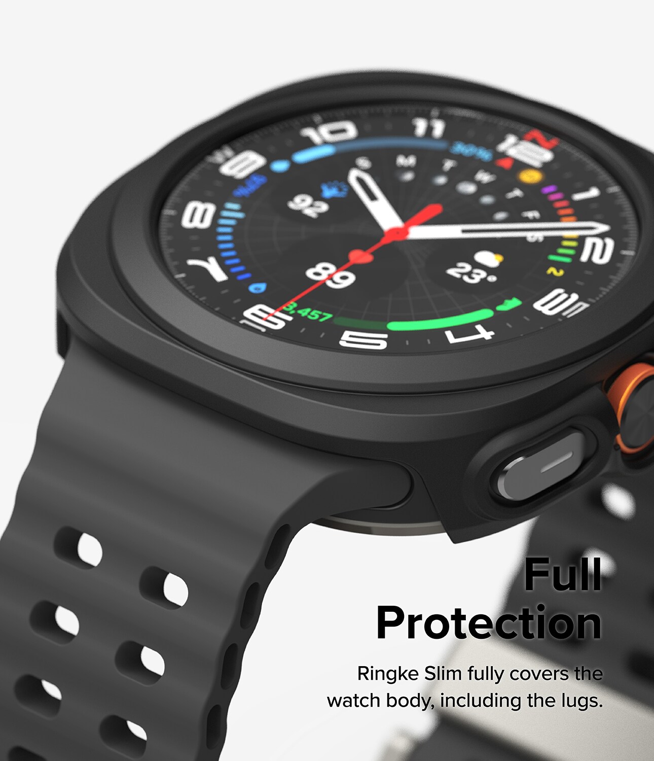 Samsung Galaxy Watch Ultra 47mm Slim Case+Glass Combo Matte Black