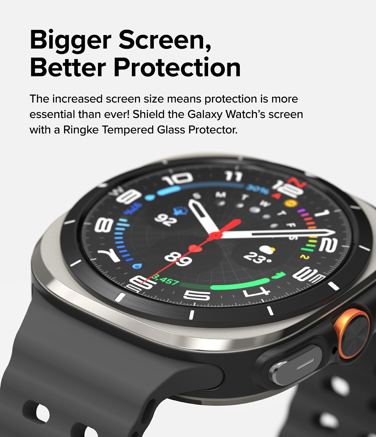 Samsung Galaxy Watch Ultra 47mm Skjermbeskytter i glass (4-pakning)