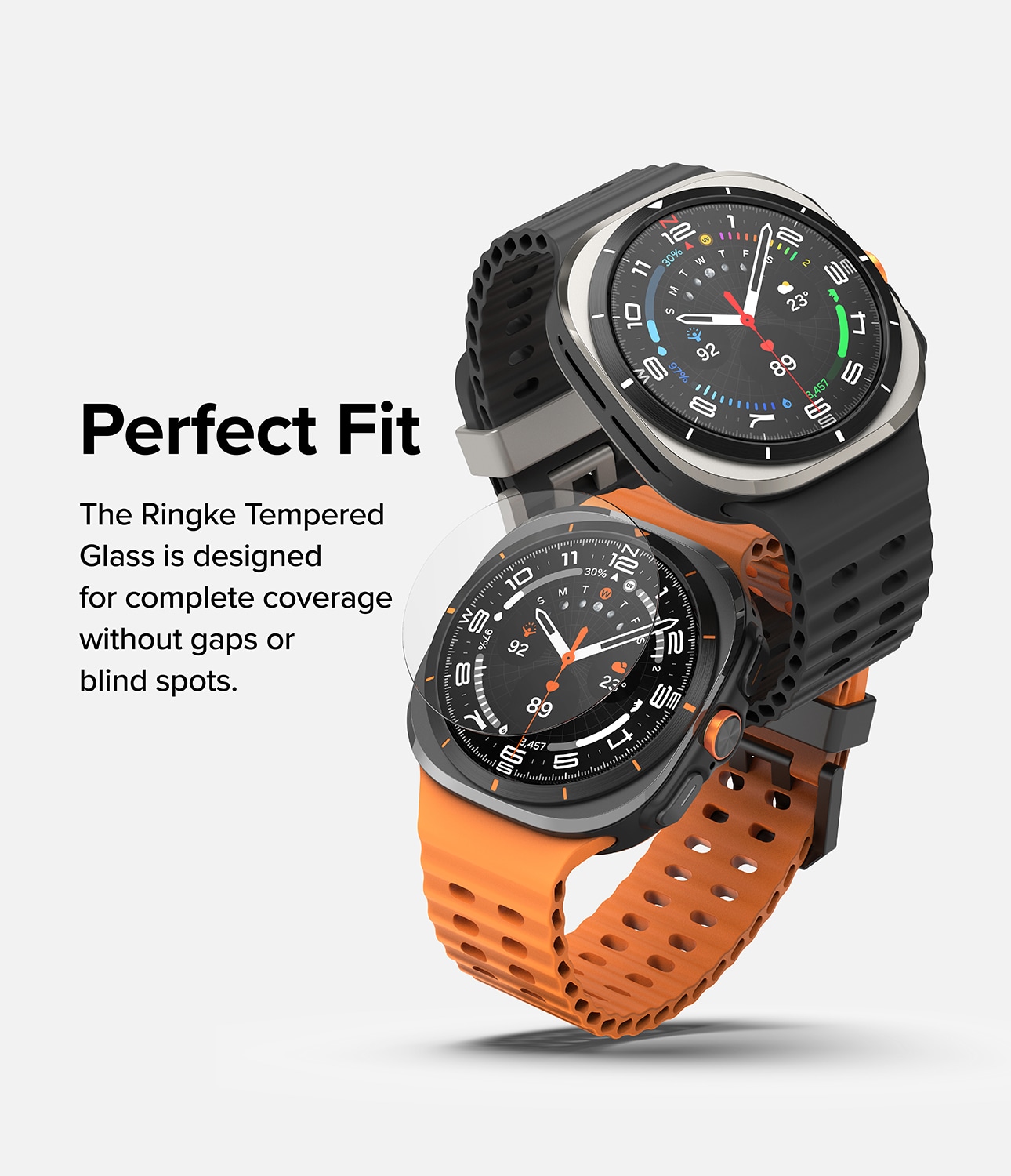 Samsung Galaxy Watch Ultra 47mm Skjermbeskytter i glass (4-pakning)