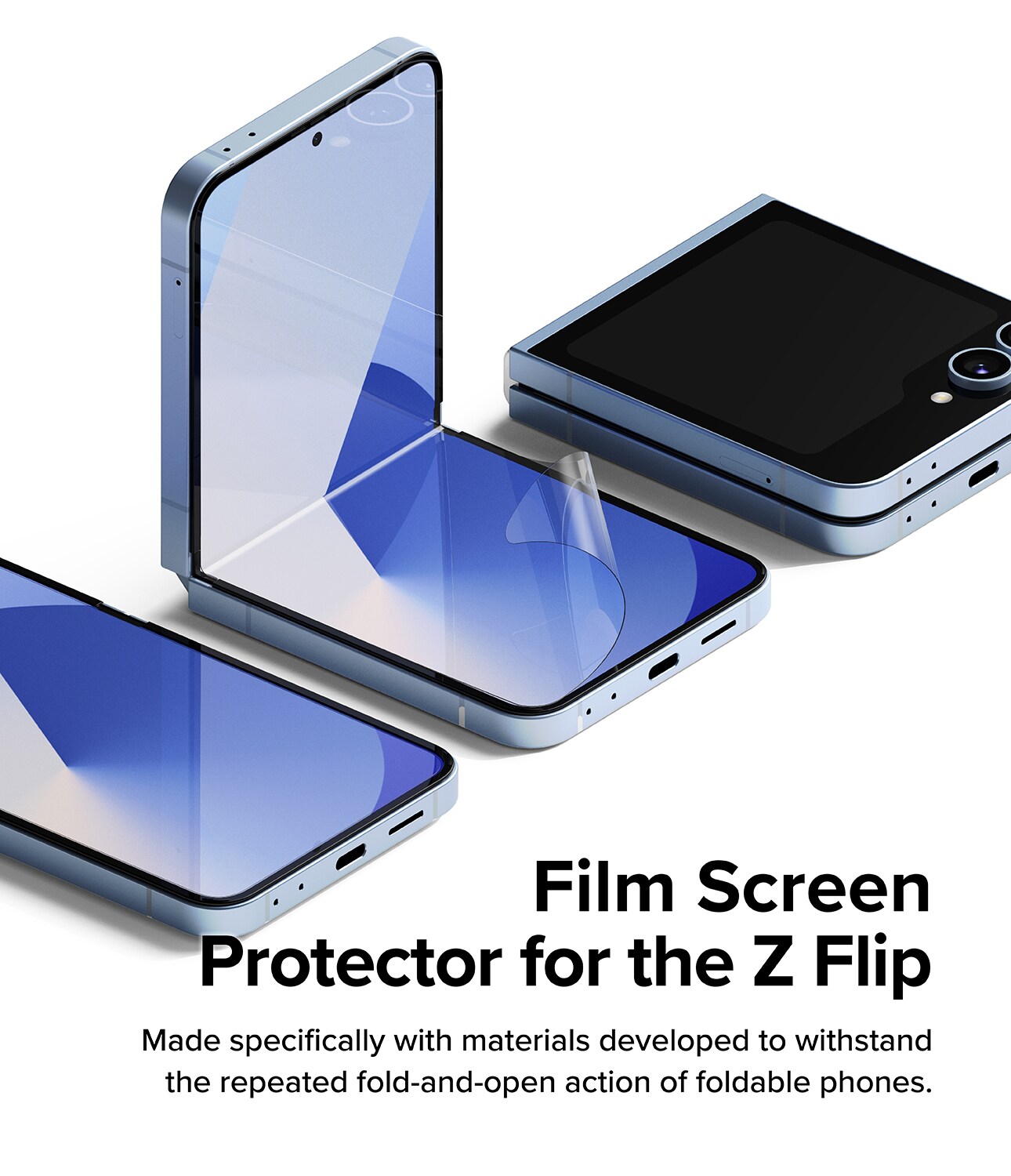 Samsung Galaxy Z Flip 6 Skjermbeskytter beskyttelsesfilm - Dual Easy (2-pack)