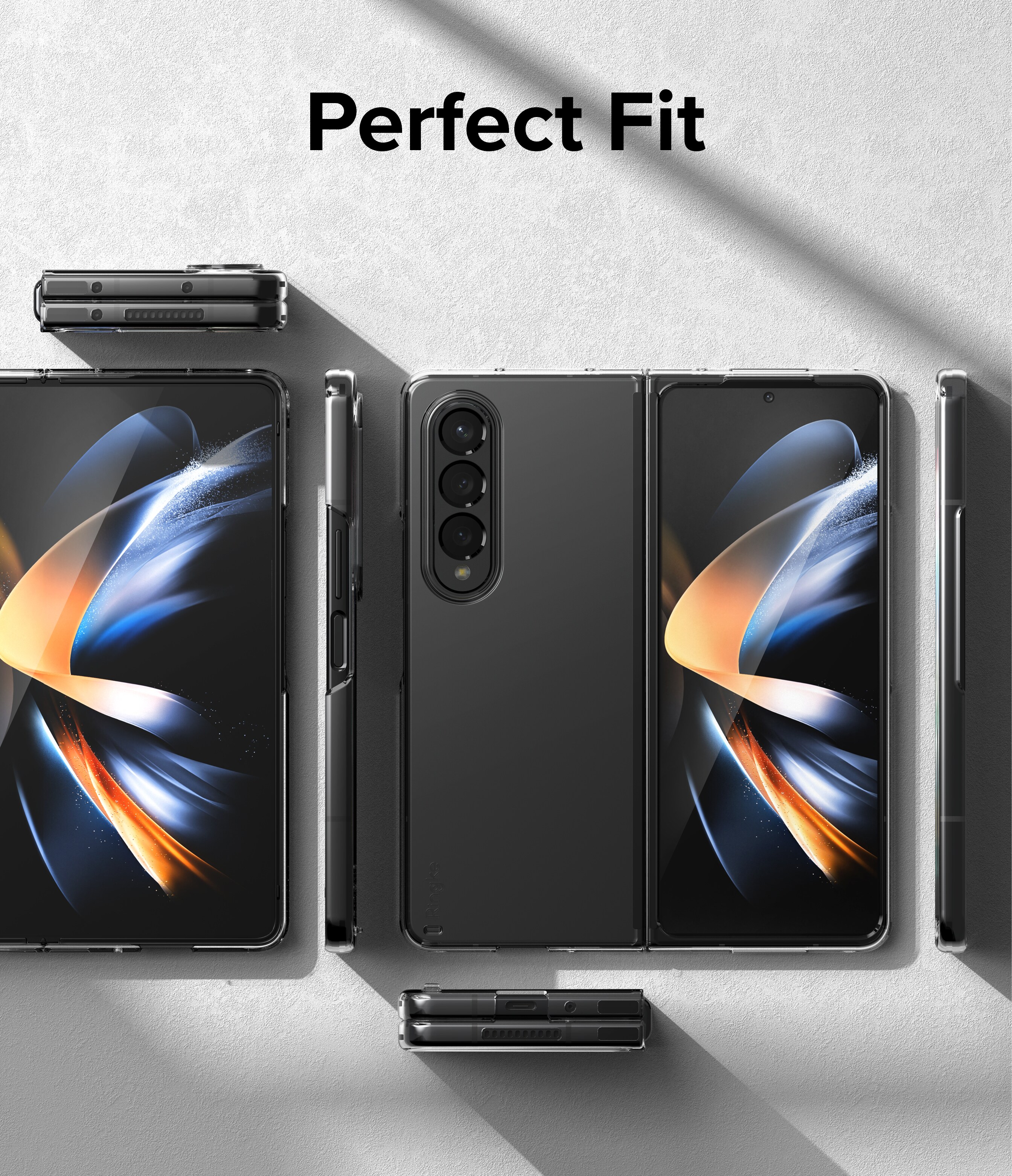 Samsung Galaxy Z Fold 4 Slim Deksel, Gjennomsiktig