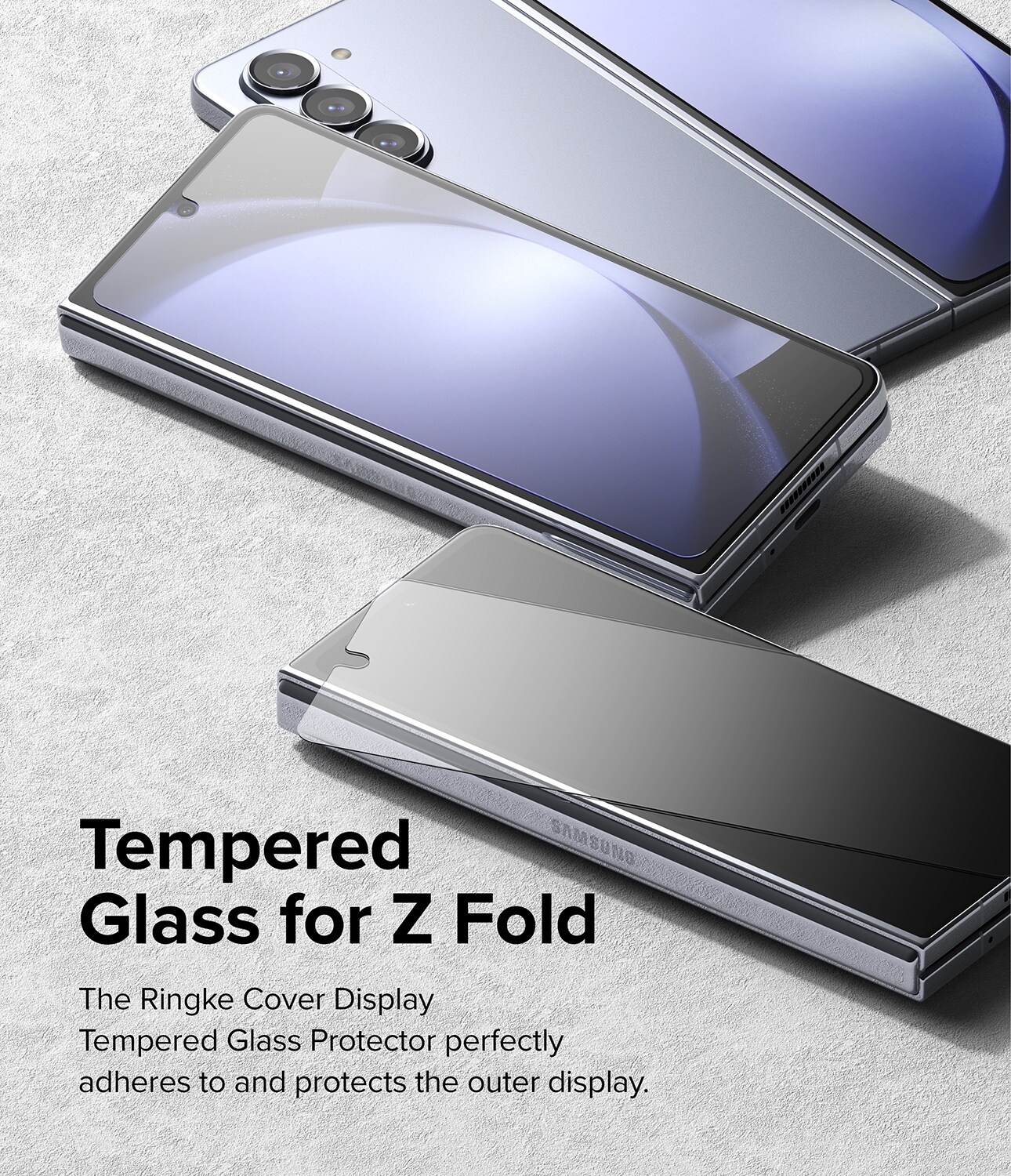 Samsung Galaxy Z Fold 5 Beskyttelsesglass for ytterskjerm