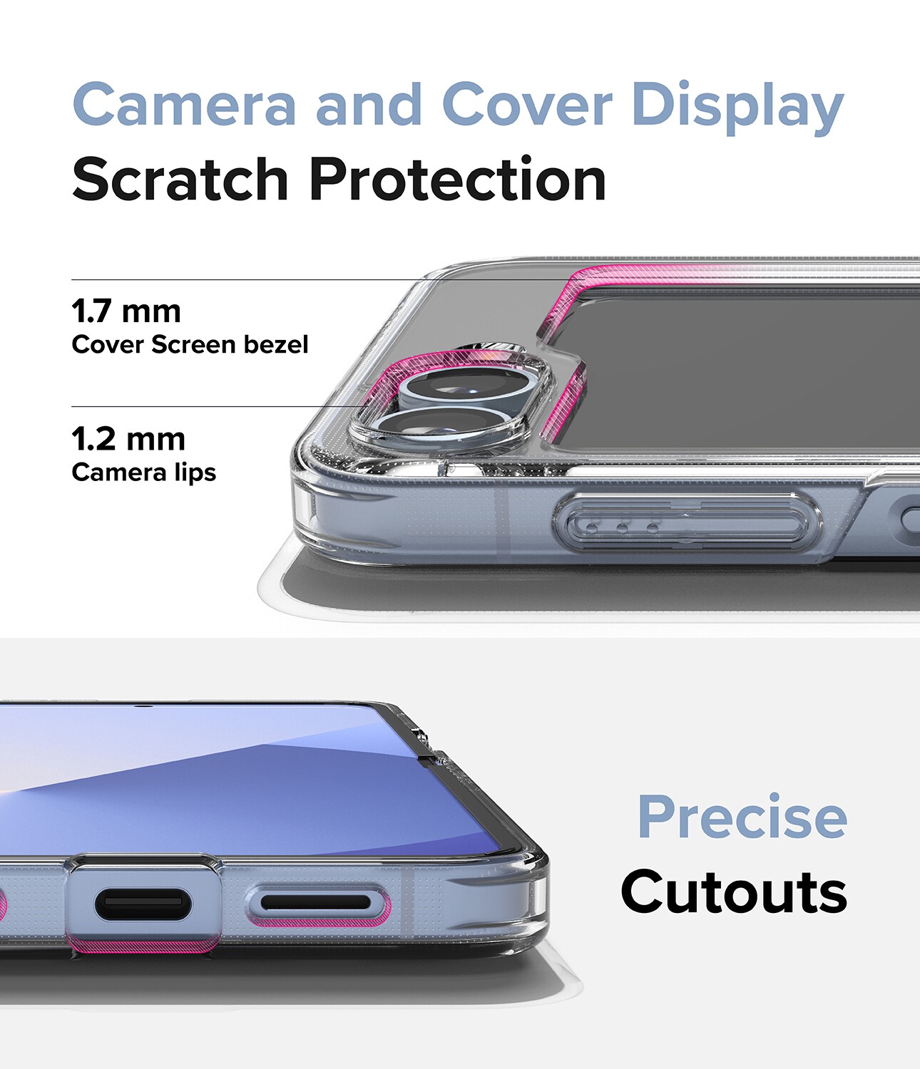 Samsung Galaxy Z Flip 6 Fusion deksel, gjennomsiktig