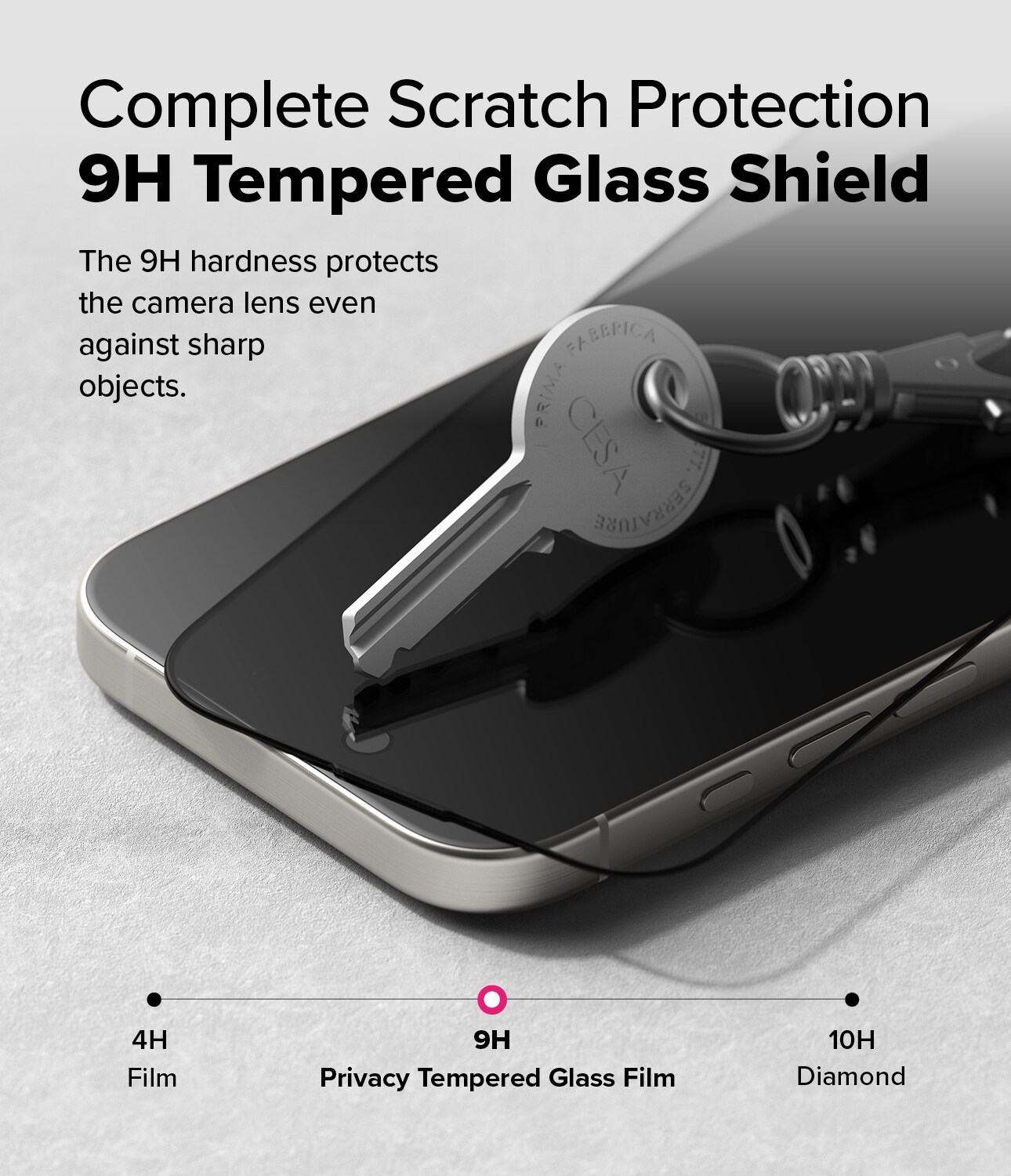 iPhone 16 Pro Max Anti-spy Skjermbeskytter i glass med monteringsram (2-pack)