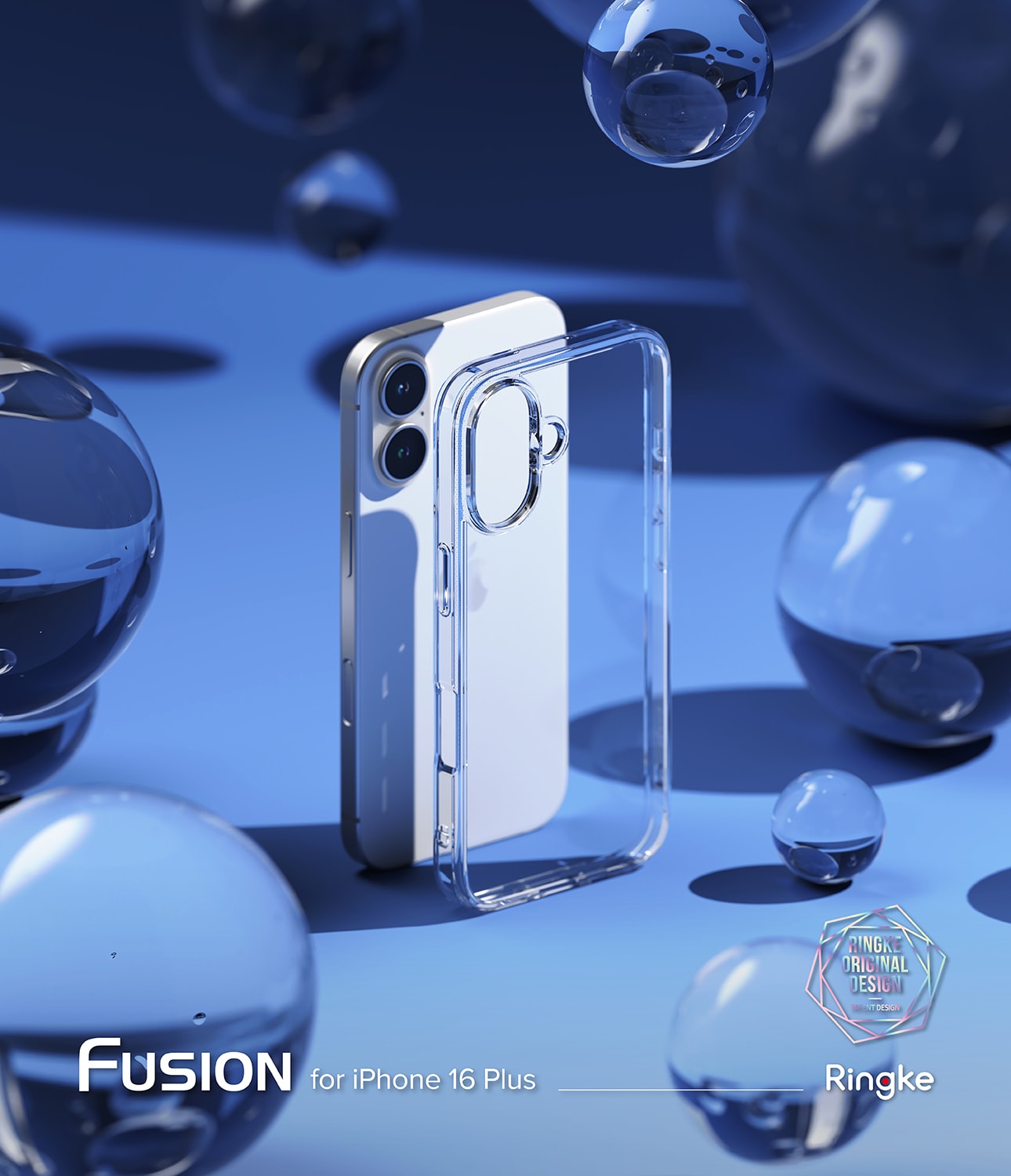 iPhone 16 Plus Fusion deksel, Gjennomsiktig