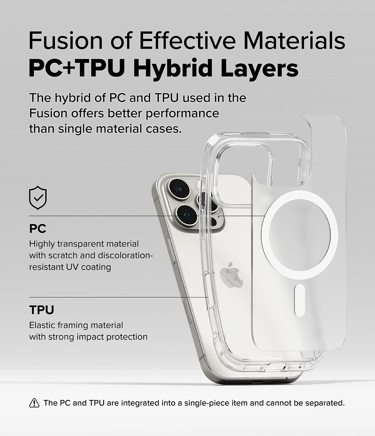 iPhone 16 Pro Fusion MagSafe Deksel, Gjennomsiktig