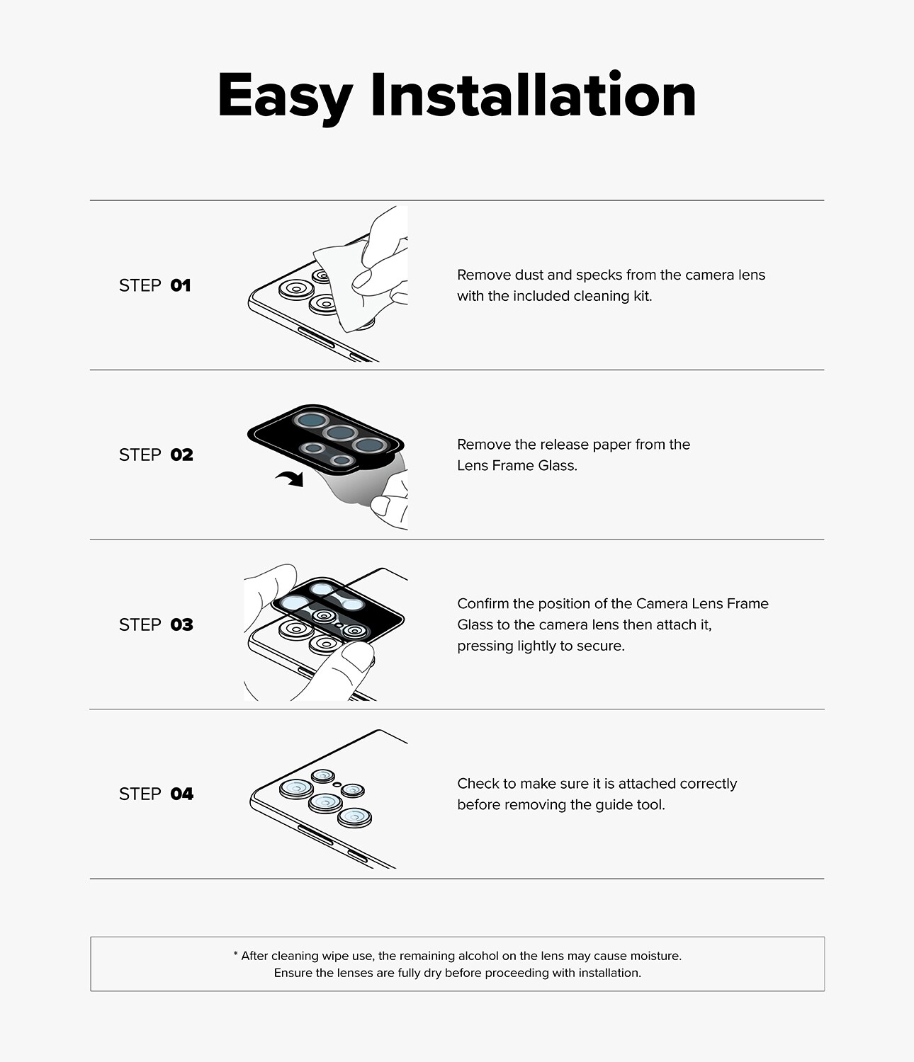 Samung Galaxy S24 FE 2-pack Linsskydd med aluminiumsramme, svart