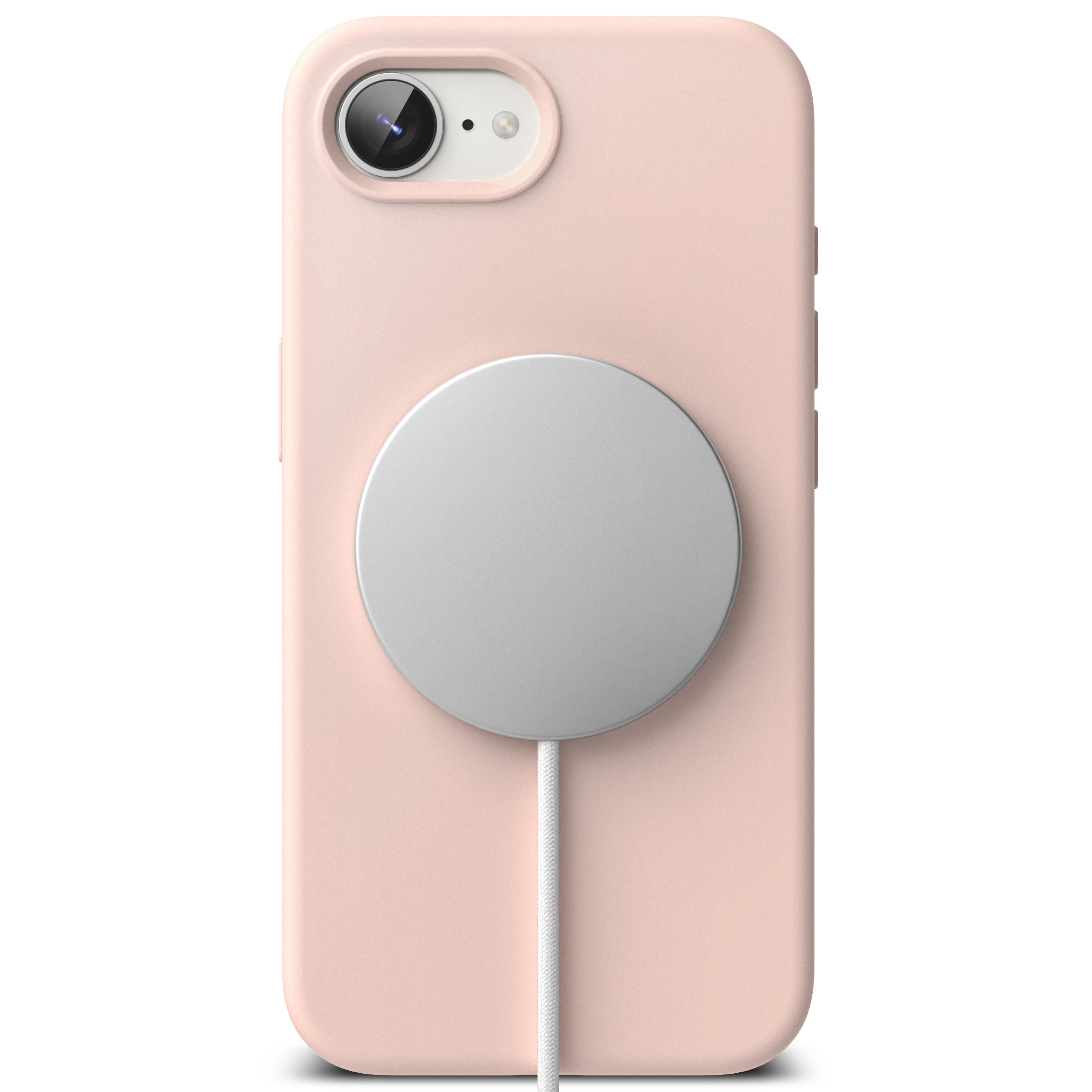 iPhone SE 4 MagSafe silikondeksel, Pink Sand