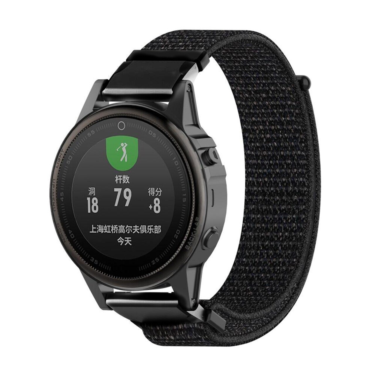 Garmin Fenix 7S Reim i nylon, Svart