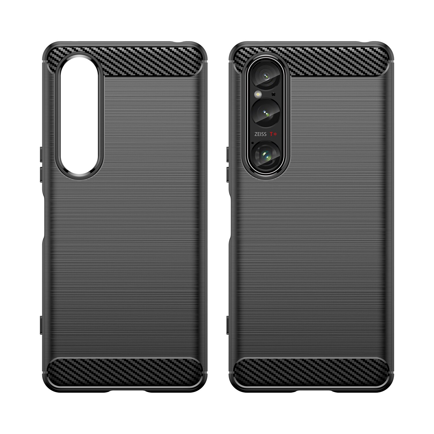 Sony Xperia 1 VI TPU-deksel Brushed, Svart