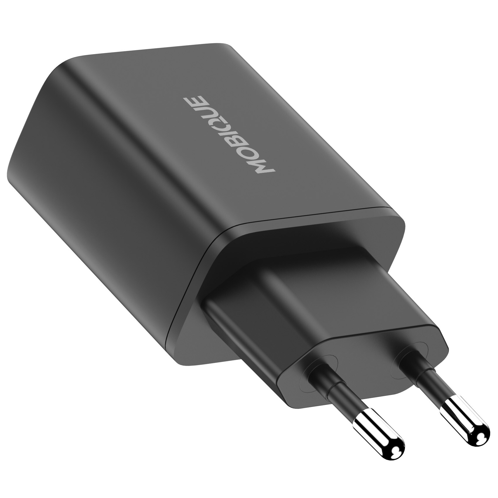 Vegglader 20W USB-C PD, svart