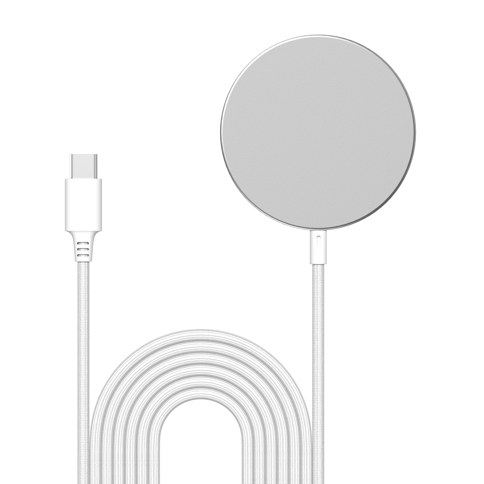 Samsung Galaxy S25 Plus Qi2 Magnetisk Trådløs Lader 15W, Hvit