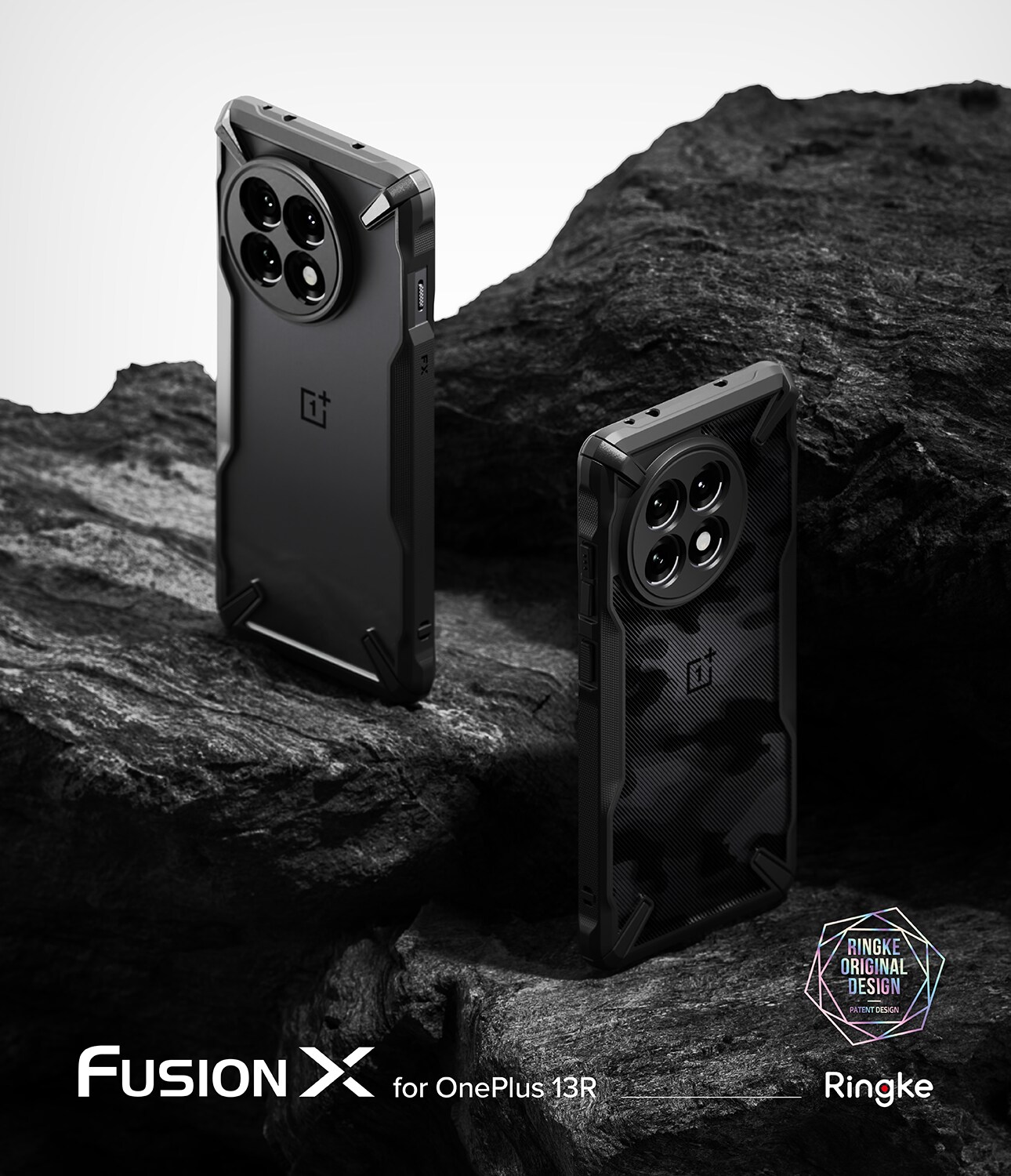  OnePlus 13R Fusion X Deksel, Camo Black